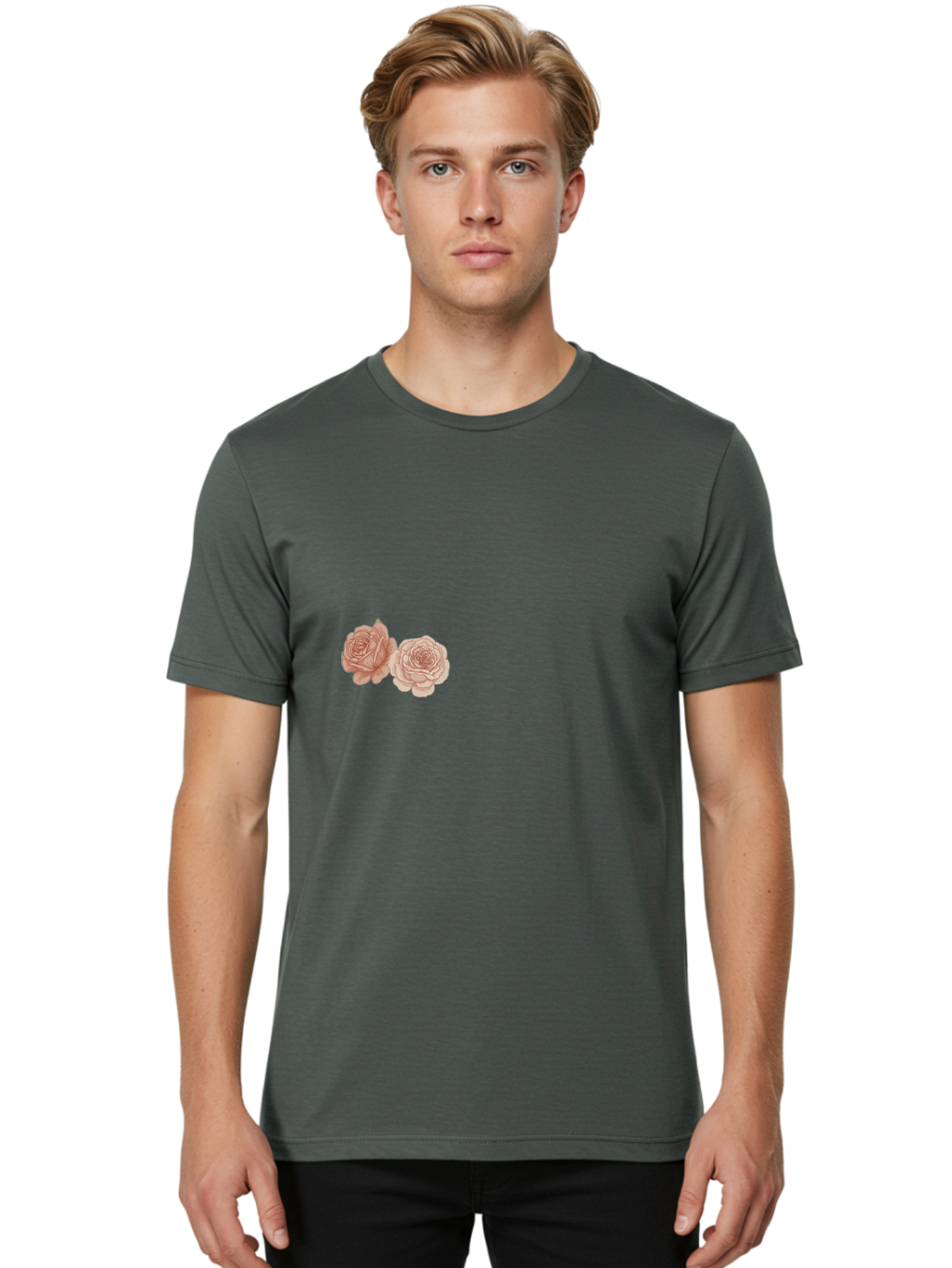 Pink-Roses Men'S Graphic Tee, 100% Cotton, Comfortable Casual Summer Wear, Machine Washable, Vintage Camera, Old Camera, Antique Camera, Black Camera, Classic Photography, Photography Equipment, Nostalgic Device, Film Camera, Camera Art Bag967
