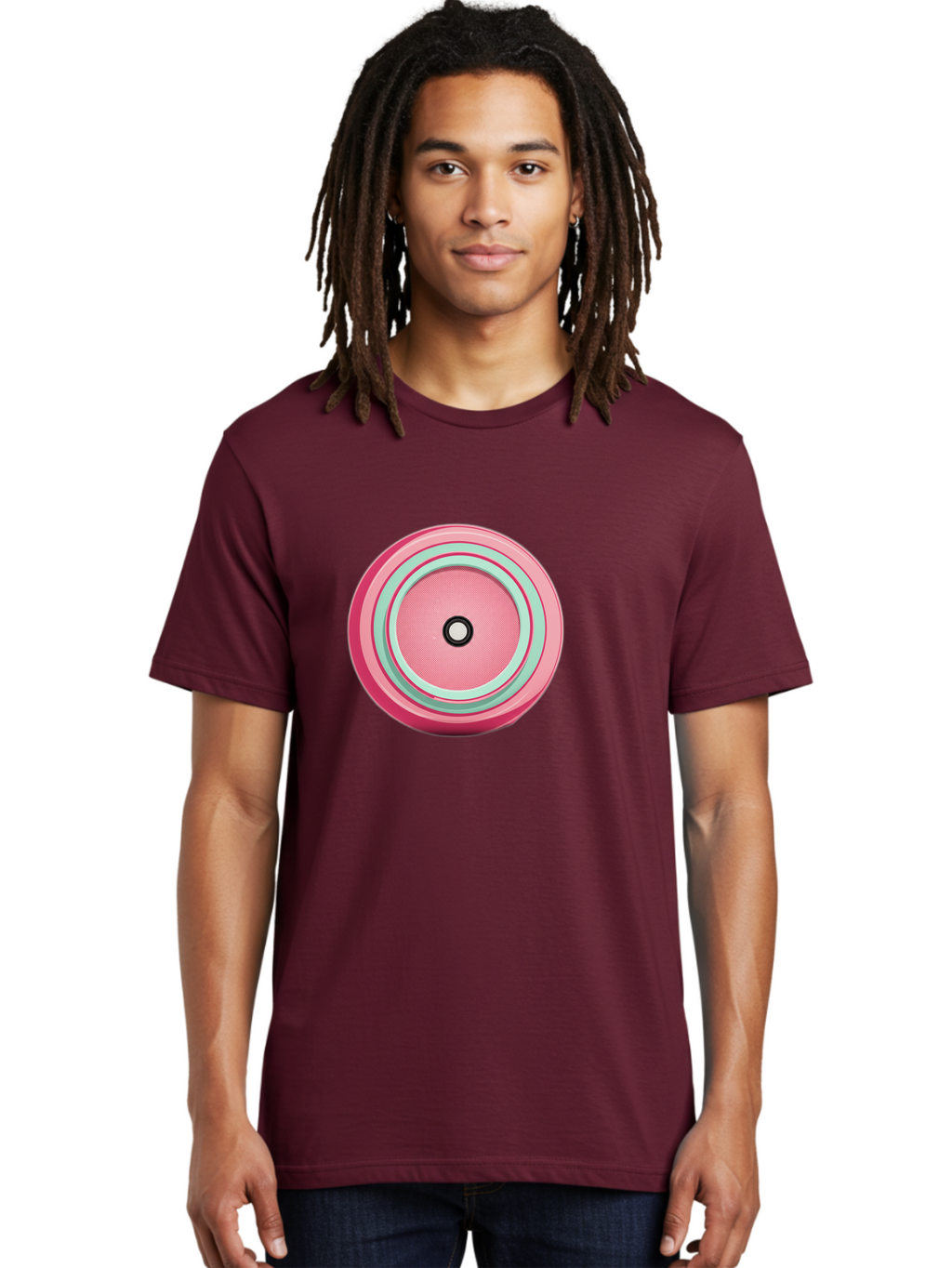 Pink-Speaker Men'S Graphic Tee, 100% Cotton, Comfortable Casual Summer Wear, Machine Washable, Vintage Camera, Old Camera, Antique Camera, Black Camera, Classic Photography, Photography Equipment, Nostalgic Device, Film Camera, Camera Art Bag969