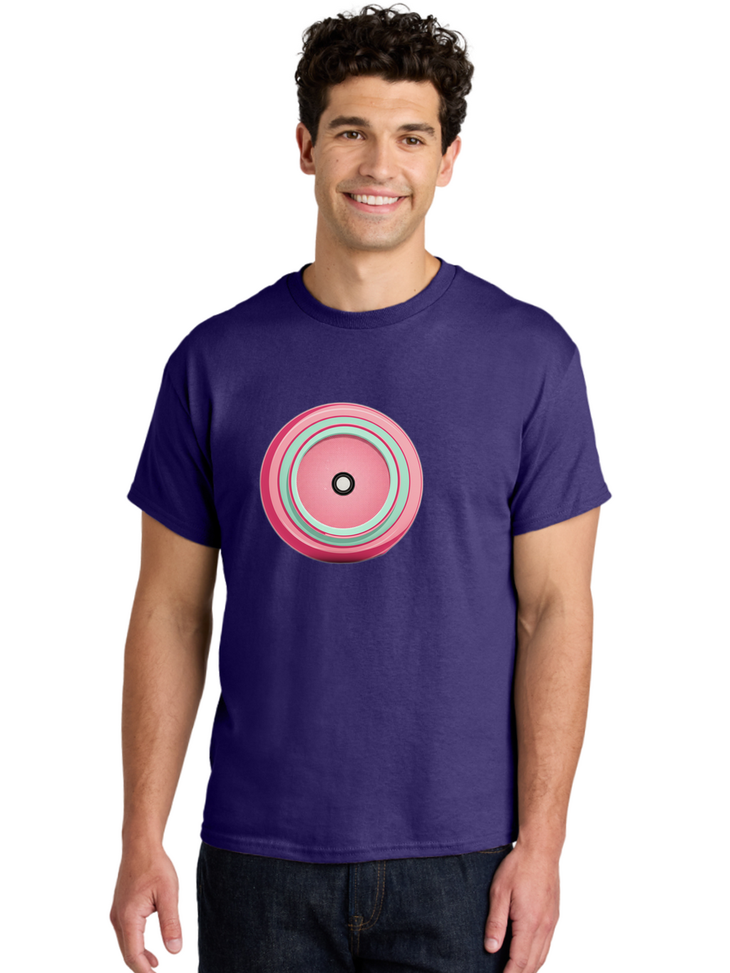 Pink-Speaker Men'S Graphic Tee, 100% Cotton, Comfortable Casual Summer Wear, Machine Washable, Vintage Camera, Old Camera, Antique Camera, Black Camera, Classic Photography, Photography Equipment, Nostalgic Device, Film Camera, Camera Art Bag969