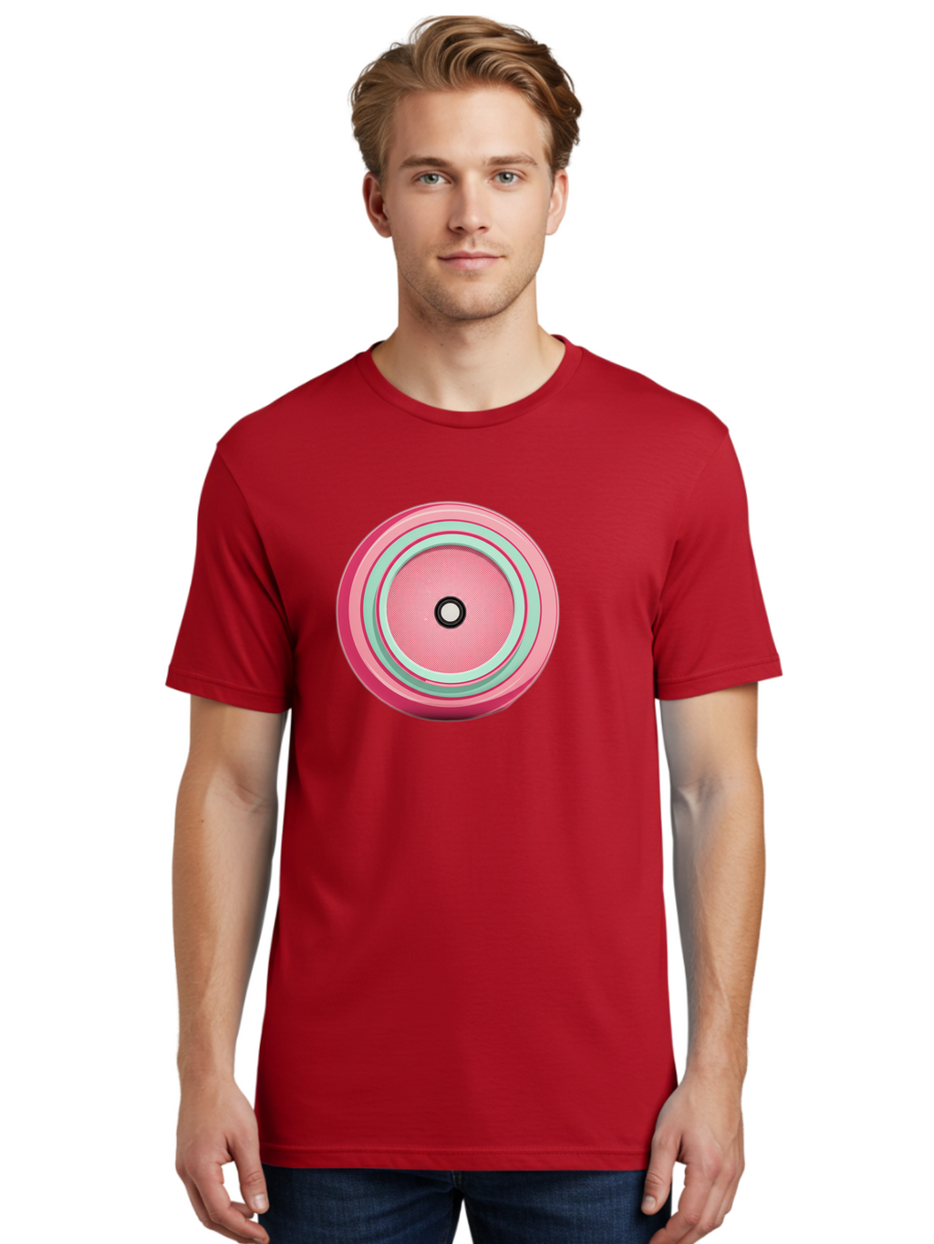 Pink-Speaker Men'S Graphic Tee, 100% Cotton, Comfortable Casual Summer Wear, Machine Washable, Vintage Camera, Old Camera, Antique Camera, Black Camera, Classic Photography, Photography Equipment, Nostalgic Device, Film Camera, Camera Art Bag969