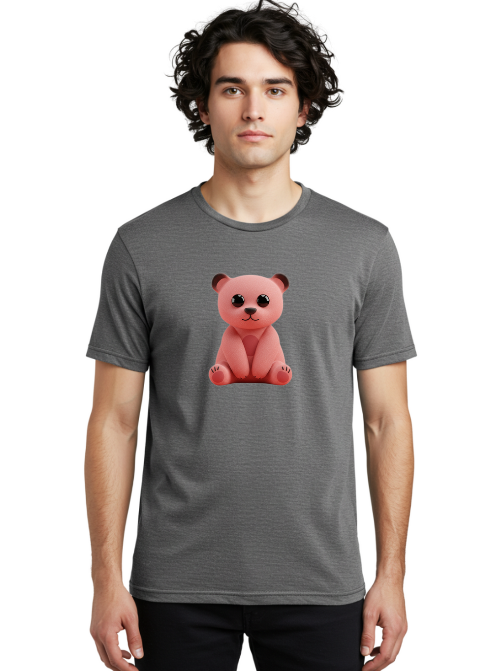 Pink-Teddy-Bear Men'S Graphic Tee, 100% Cotton, Comfortable Casual Summer Wear, Machine Washable, Vintage Camera, Old Camera, Antique Camera, Black Camera, Classic Photography, Photography Equipment, Nostalgic Device, Film Camera, Camera Art Bag973