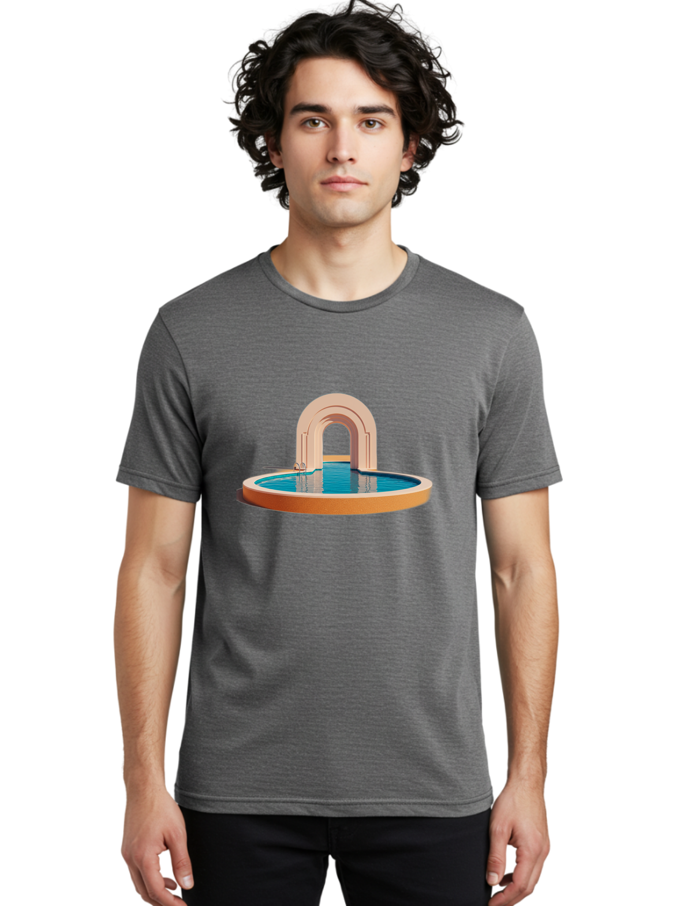 Pool-Arch Men'S Graphic Tee, 100% Cotton, Comfortable Casual Summer Wear, Machine Washable, Vintage Camera, Old Camera, Antique Camera, Black Camera, Classic Photography, Photography Equipment, Nostalgic Device, Film Camera, Camera Art Bag979