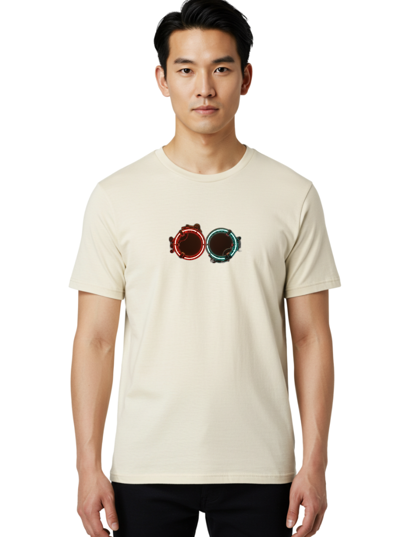 Portals Men'S Graphic Tee, 100% Cotton, Comfortable Casual Summer Wear, Machine Washable, Vintage Camera, Old Camera, Antique Camera, Black Camera, Classic Photography, Photography Equipment, Nostalgic Device, Film Camera, Camera Art Bag980