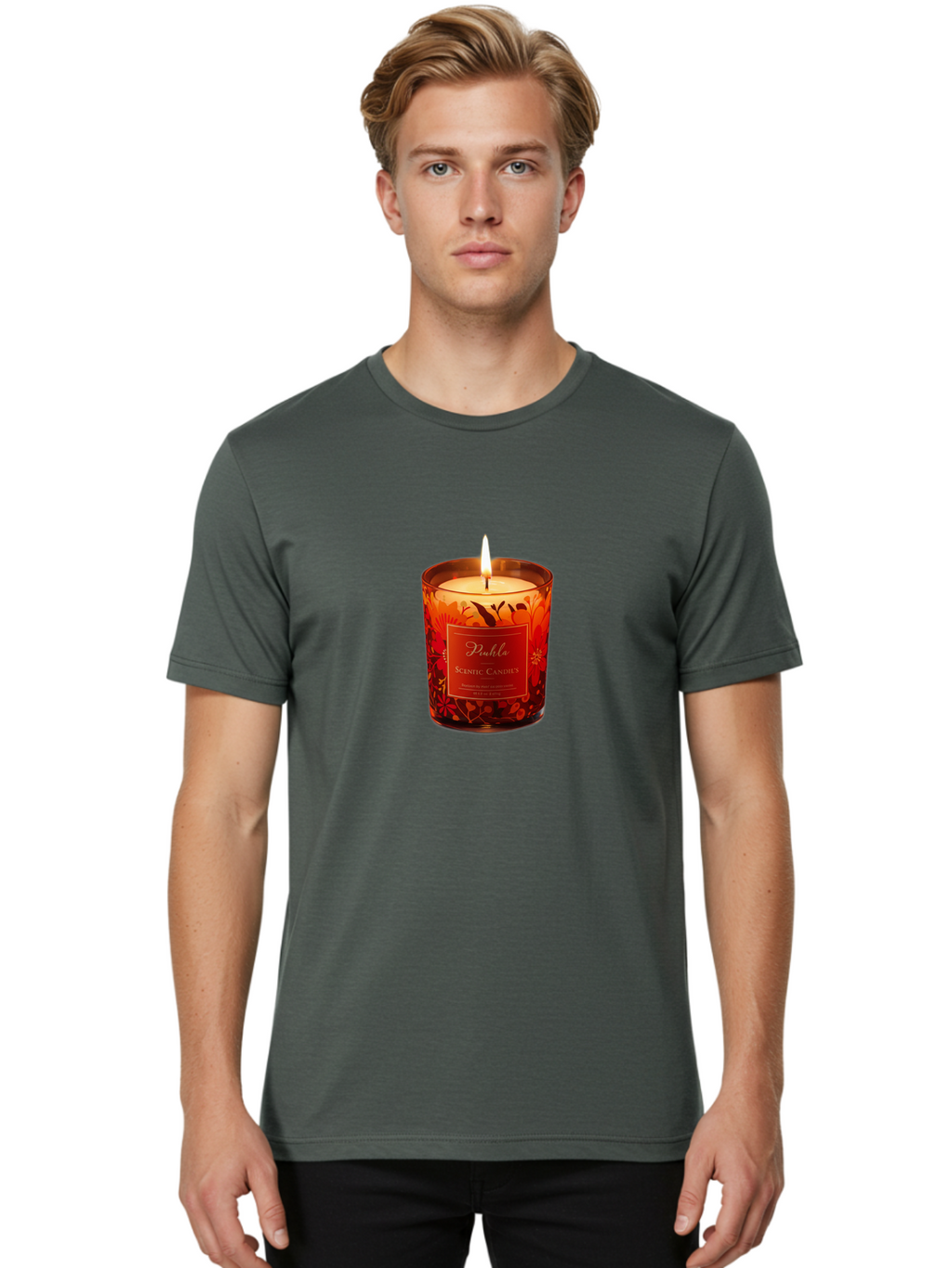 Puhla-Scentic-Candle Men'S Graphic Tee, 100% Cotton, Comfortable Casual Summer Wear, Machine Washable, Vintage Camera, Old Camera, Antique Camera, Black Camera, Classic Photography, Photography Equipment, Nostalgic Device, Film Camera, Bag983