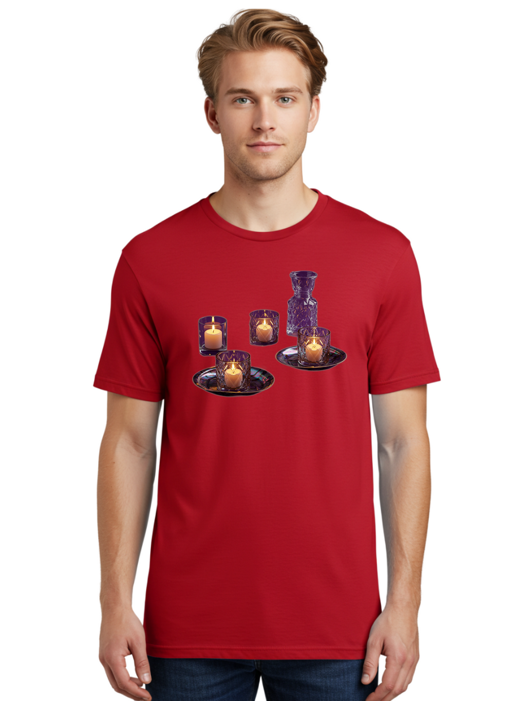Purple-Candle-Holders Men'S Graphic Tee, 100% Cotton, Comfortable Casual Summer Wear, Machine Washable, Vintage Camera, Old Camera, Antique Camera, Black Camera, Classic Photography, Photography Equipment, Nostalgic Device, Film Camera, Bag985