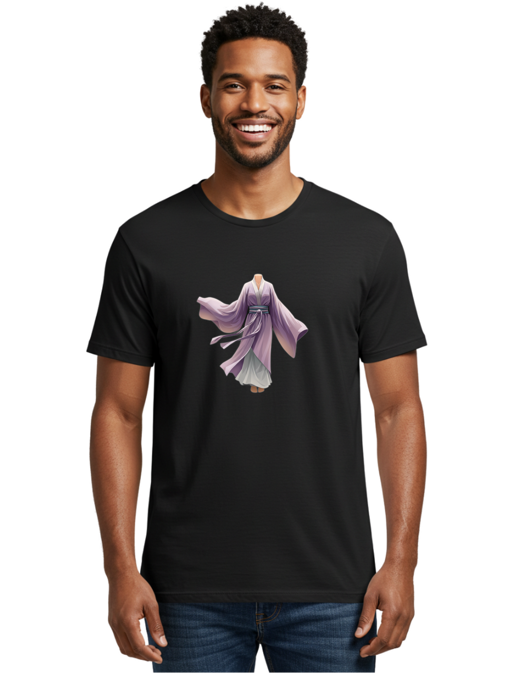 Purple-Kimono Men'S Graphic Tee, 100% Cotton, Comfortable Casual Summer Wear, Machine Washable, Vintage Camera, Old Camera, Antique Camera, Black Camera, Classic Photography, Photography Equipment, Nostalgic Device, Film Camera, Camera Art Bag990