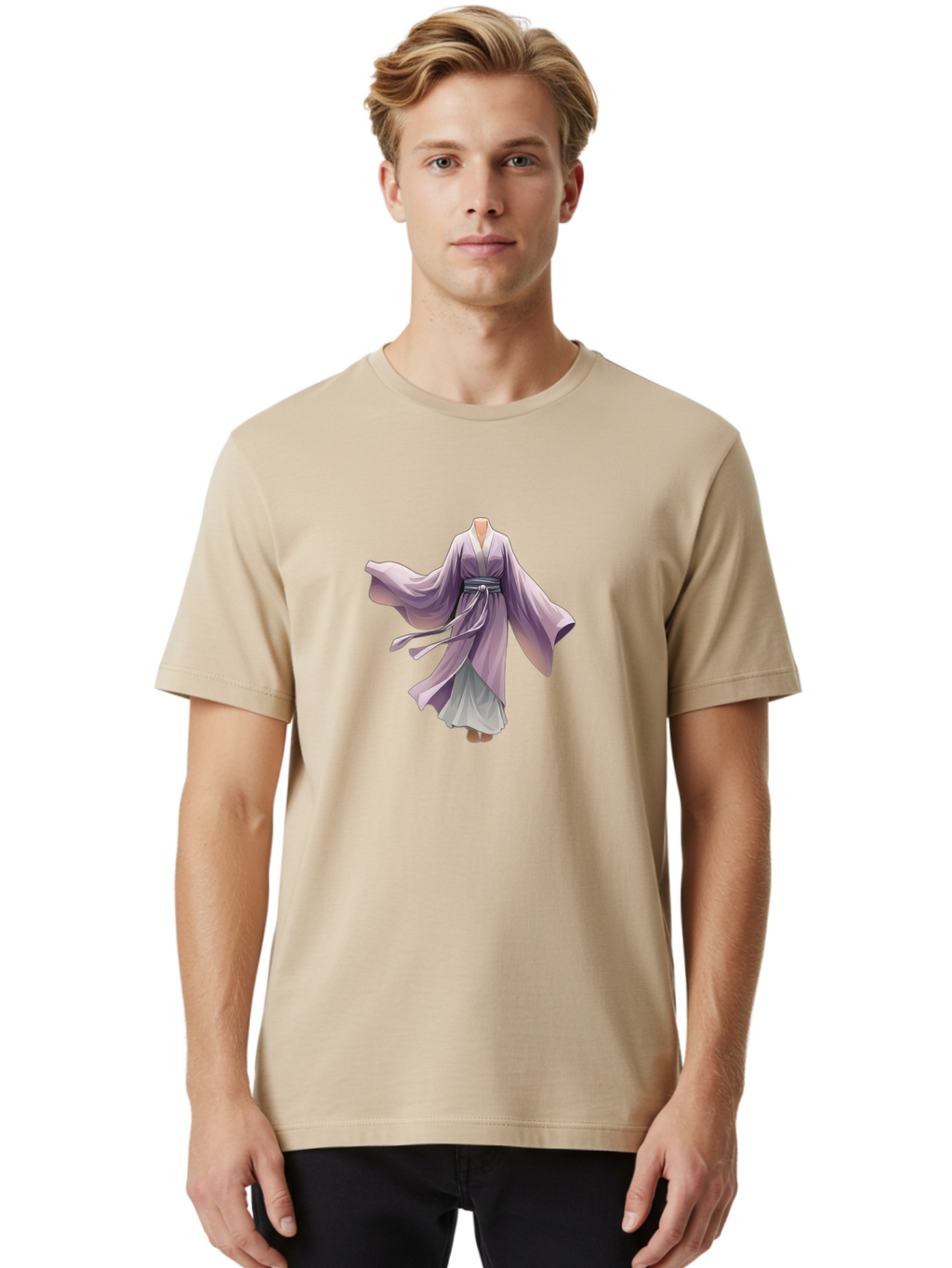 Purple-Kimono Men'S Graphic Tee, 100% Cotton, Comfortable Casual Summer Wear, Machine Washable, Vintage Camera, Old Camera, Antique Camera, Black Camera, Classic Photography, Photography Equipment, Nostalgic Device, Film Camera, Camera Art Bag990