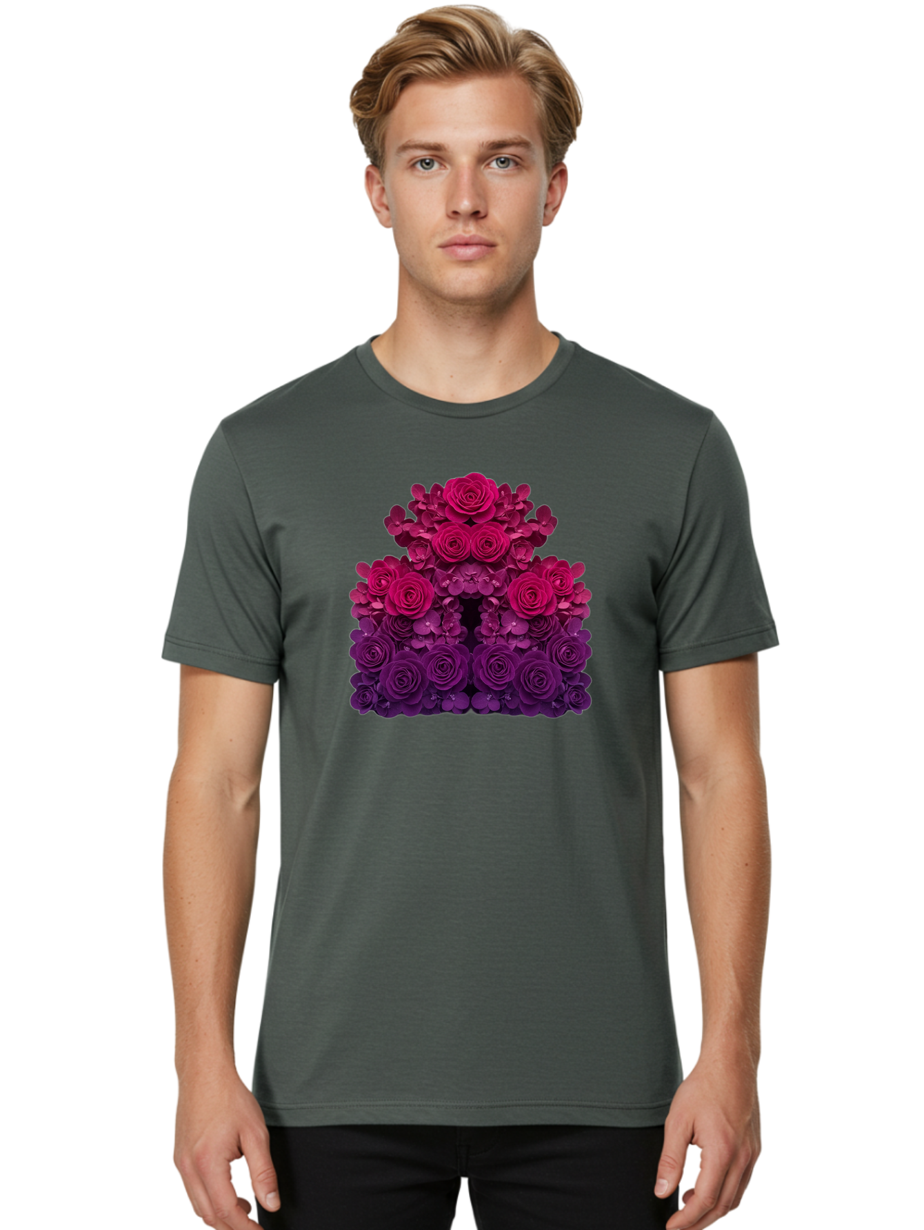 Purple-Roses Men'S Graphic Tee, 100% Cotton, Comfortable Casual Summer Wear, Machine Washable, Vintage Camera, Old Camera, Antique Camera, Black Camera, Classic Photography, Photography Equipment, Nostalgic Device, Film Camera, Camera Art Bag994