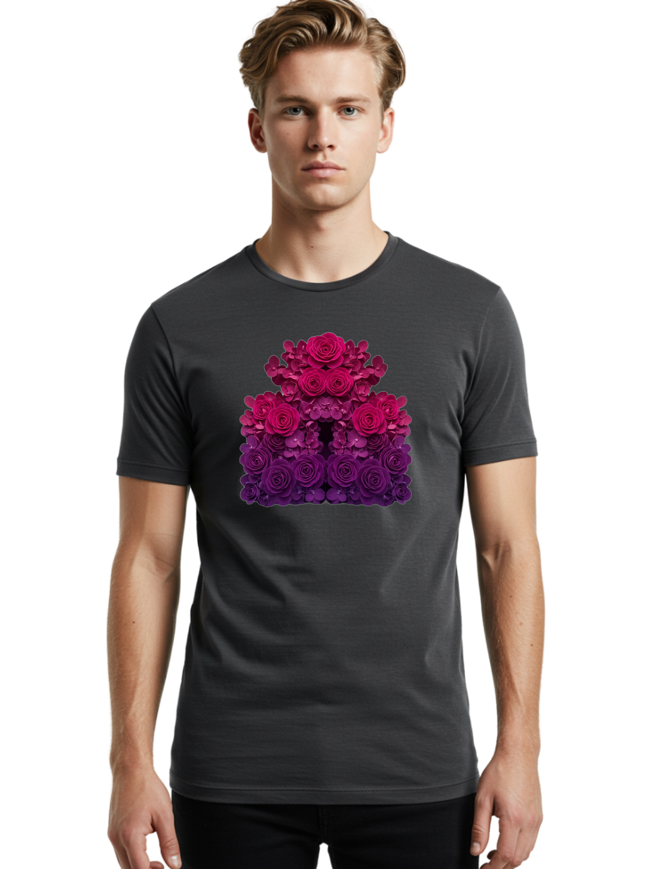 Purple-Roses Men'S Graphic Tee, 100% Cotton, Comfortable Casual Summer Wear, Machine Washable, Vintage Camera, Old Camera, Antique Camera, Black Camera, Classic Photography, Photography Equipment, Nostalgic Device, Film Camera, Camera Art Bag994
