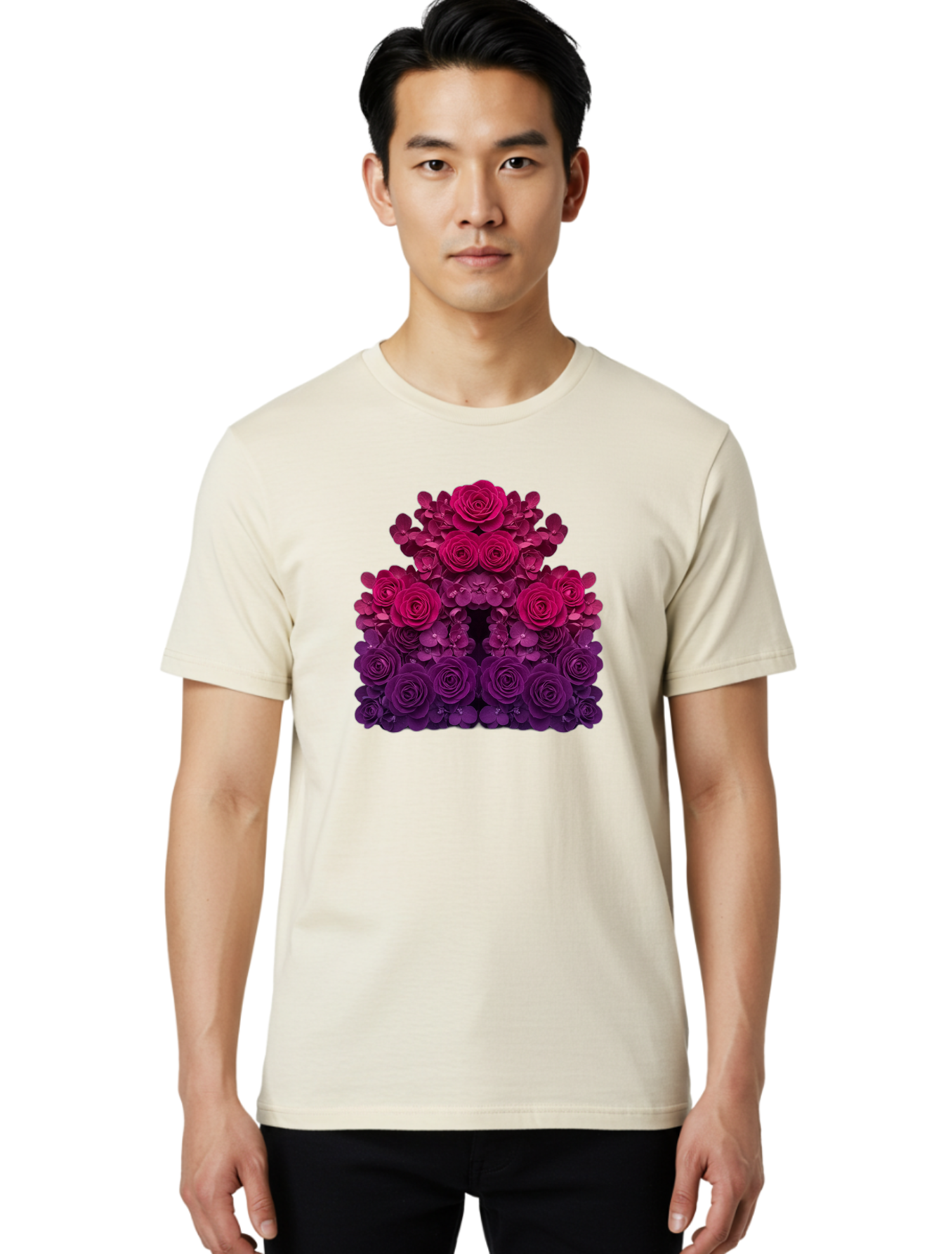 Purple-Roses Men'S Graphic Tee, 100% Cotton, Comfortable Casual Summer Wear, Machine Washable, Vintage Camera, Old Camera, Antique Camera, Black Camera, Classic Photography, Photography Equipment, Nostalgic Device, Film Camera, Camera Art Bag994