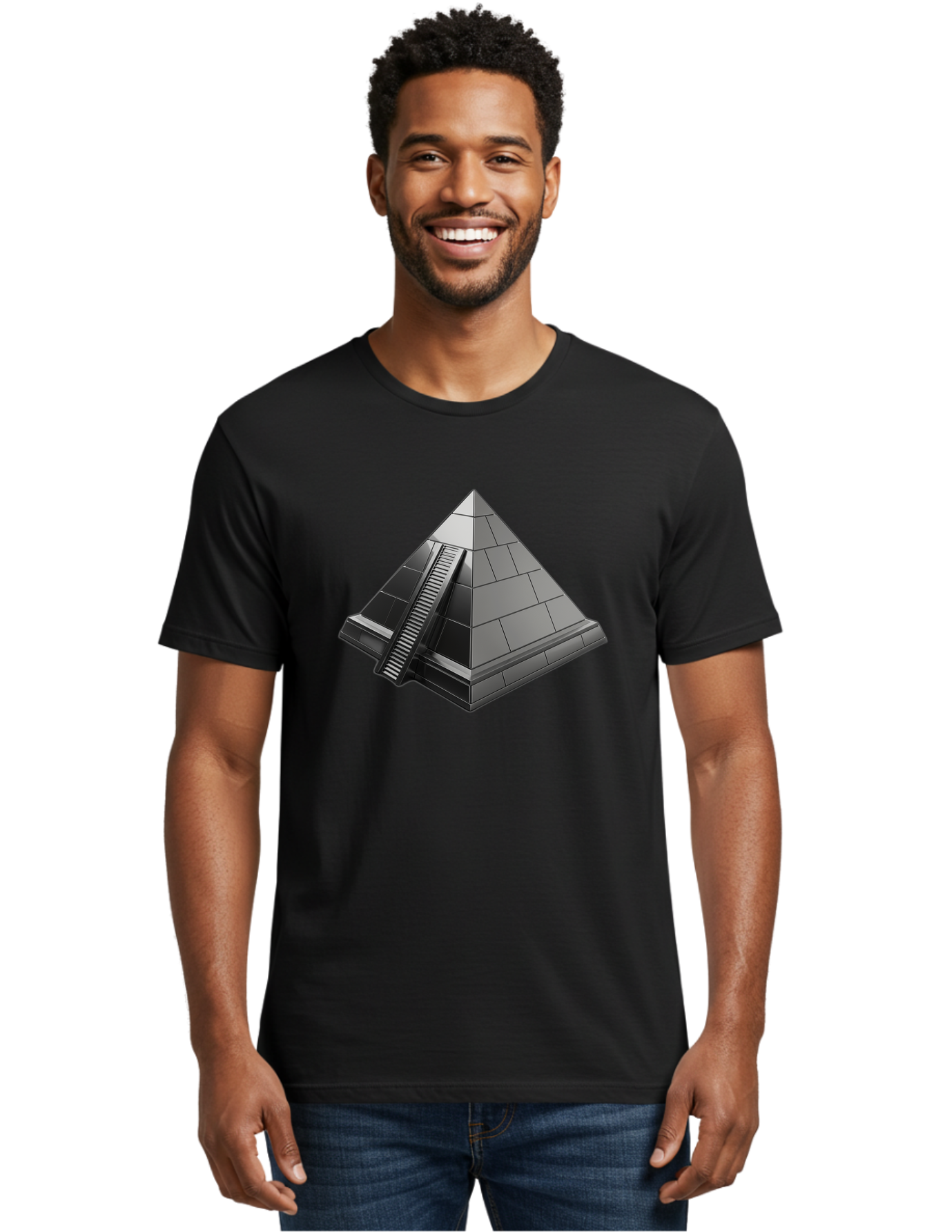 Pyramid Men'S Graphic Tee, 100% Cotton, Comfortable Casual Summer Wear, Machine Washable, Vintage Camera, Old Camera, Antique Camera, Black Camera, Classic Photography, Photography Equipment, Nostalgic Device, Film Camera, Camera Art Bah000