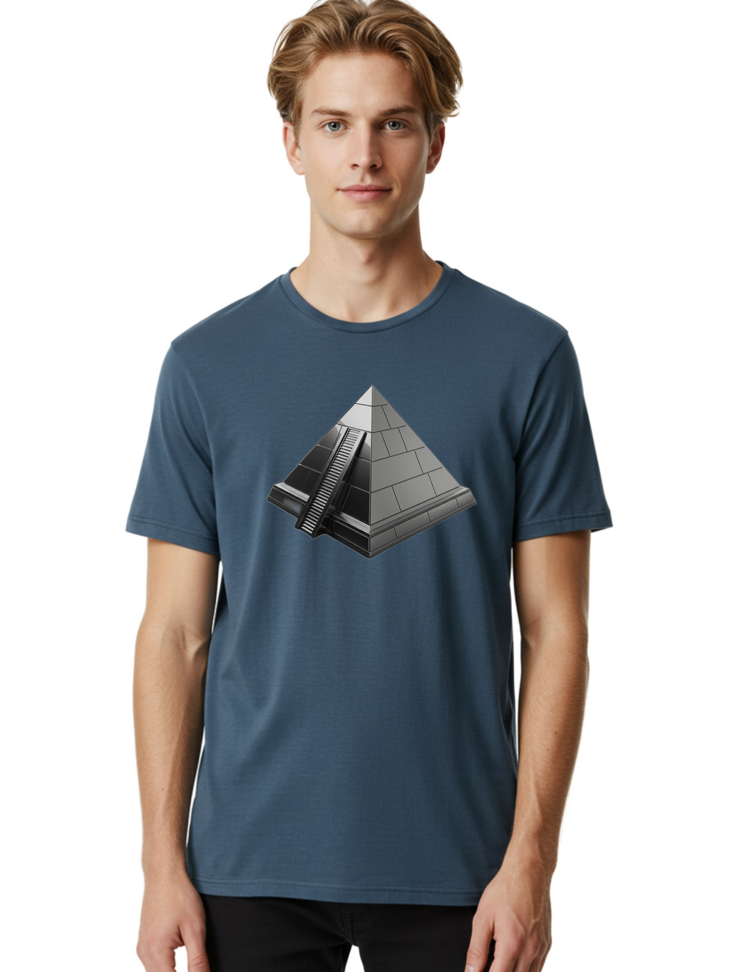 Pyramid Men'S Graphic Tee, 100% Cotton, Comfortable Casual Summer Wear, Machine Washable, Vintage Camera, Old Camera, Antique Camera, Black Camera, Classic Photography, Photography Equipment, Nostalgic Device, Film Camera, Camera Art Bah000