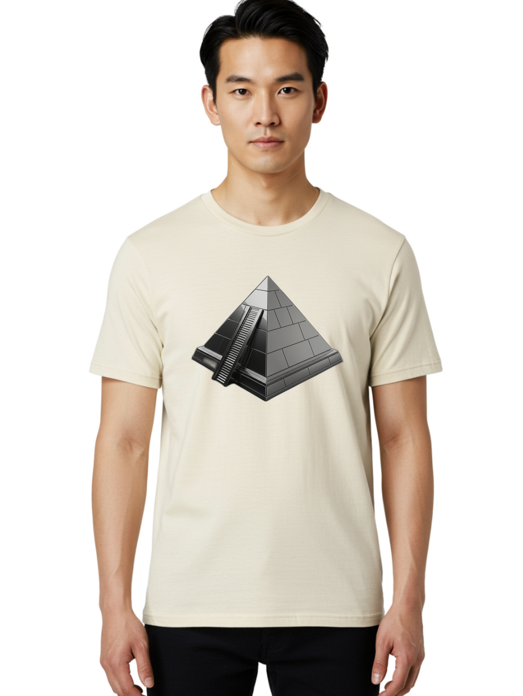 Pyramid Men'S Graphic Tee, 100% Cotton, Comfortable Casual Summer Wear, Machine Washable, Vintage Camera, Old Camera, Antique Camera, Black Camera, Classic Photography, Photography Equipment, Nostalgic Device, Film Camera, Camera Art Bah000