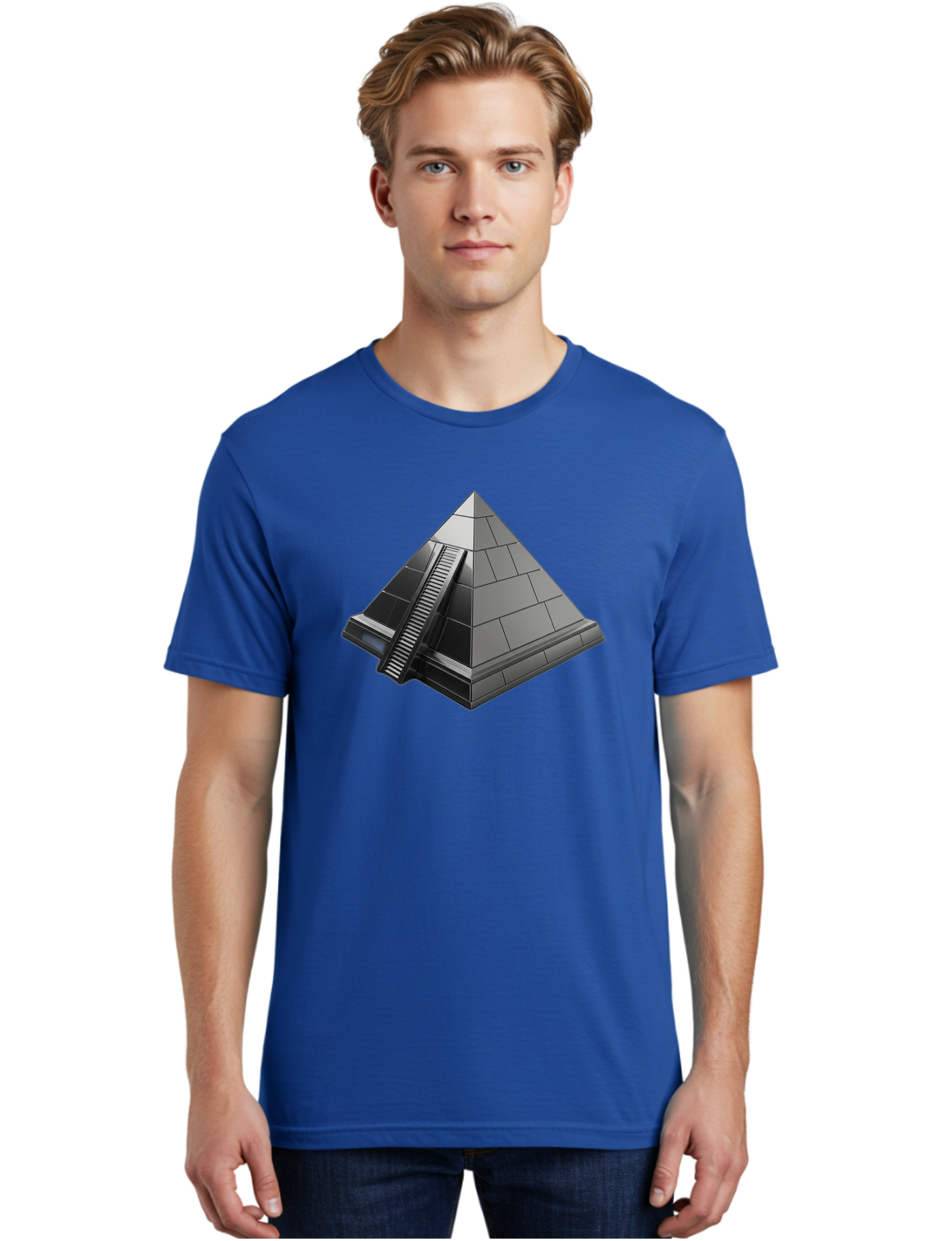 Pyramid Men'S Graphic Tee, 100% Cotton, Comfortable Casual Summer Wear, Machine Washable, Vintage Camera, Old Camera, Antique Camera, Black Camera, Classic Photography, Photography Equipment, Nostalgic Device, Film Camera, Camera Art Bah000
