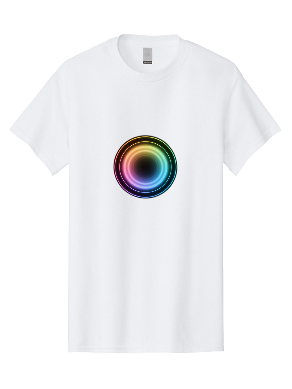 Rainbow-Circle Men'S Graphic Tee, 100% Cotton, Comfortable Casual Summer Wear, Machine Washable, Vintage Camera, Old Camera, Antique Camera, Black Camera, Classic Photography, Photography Equipment, Nostalgic Device, Film Camera, Camera Art Bah005