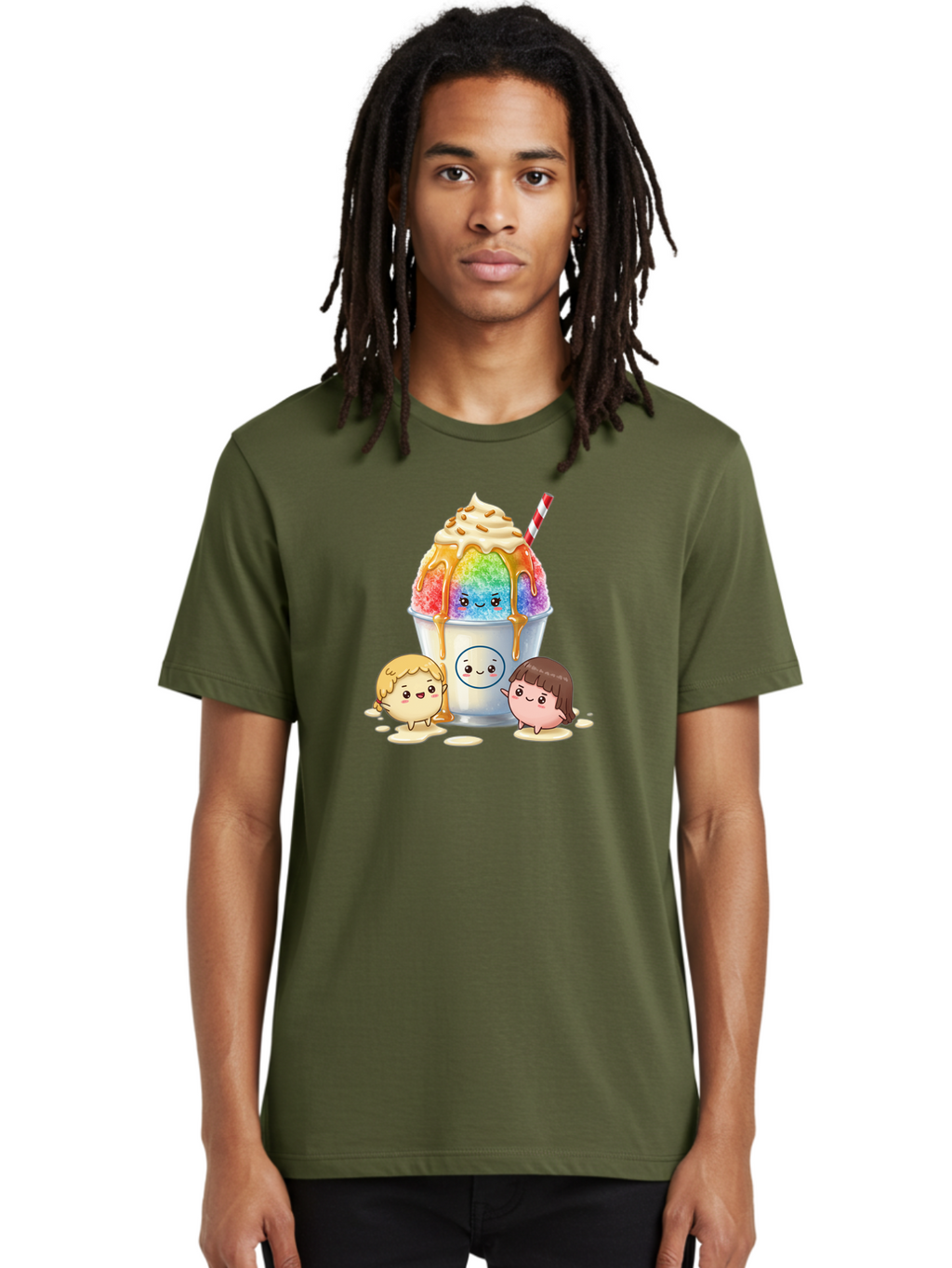Rainbow-Shaved-Ice Men'S Graphic Tee, 100% Cotton, Comfortable Casual Summer Wear, Machine Washable, Vintage Camera, Old Camera, Antique Camera, Black Camera, Classic Photography, Photography Equipment, Nostalgic Device, Film Camera, Bah007