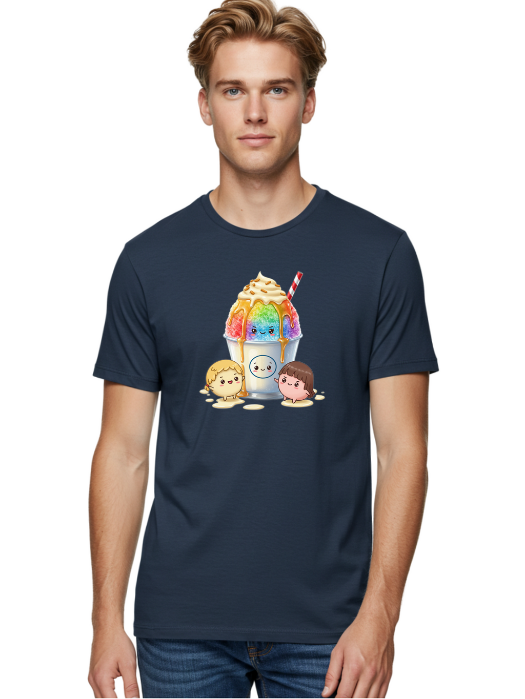 Rainbow-Shaved-Ice Men'S Graphic Tee, 100% Cotton, Comfortable Casual Summer Wear, Machine Washable, Vintage Camera, Old Camera, Antique Camera, Black Camera, Classic Photography, Photography Equipment, Nostalgic Device, Film Camera, Bah007