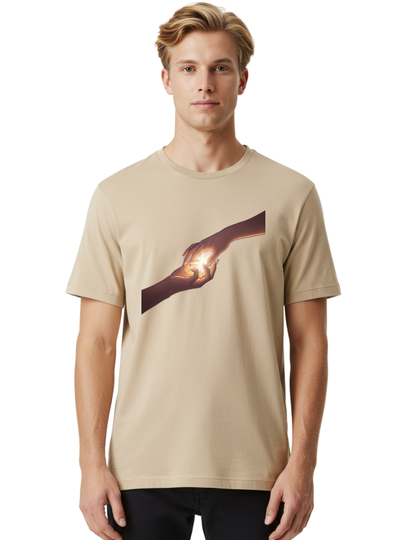 Reaching-Hands Men'S Graphic Tee, 100% Cotton, Comfortable Casual Summer Wear, Machine Washable, Vintage Camera, Old Camera, Antique Camera, Black Camera, Classic Photography, Photography Equipment, Nostalgic Device, Film Camera, Camera Art Bah010