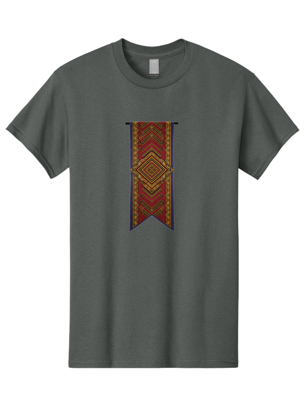 Red-Banner-With-Gold-Diamond Men'S Graphic Tee, 100% Cotton, Comfortable Casual Summer Wear, Machine Washable, Vintage Camera, Old Camera, Antique Camera, Black Camera, Classic Photography, Photography Equipment, Nostalgic Device, Film Camera, Bah015
