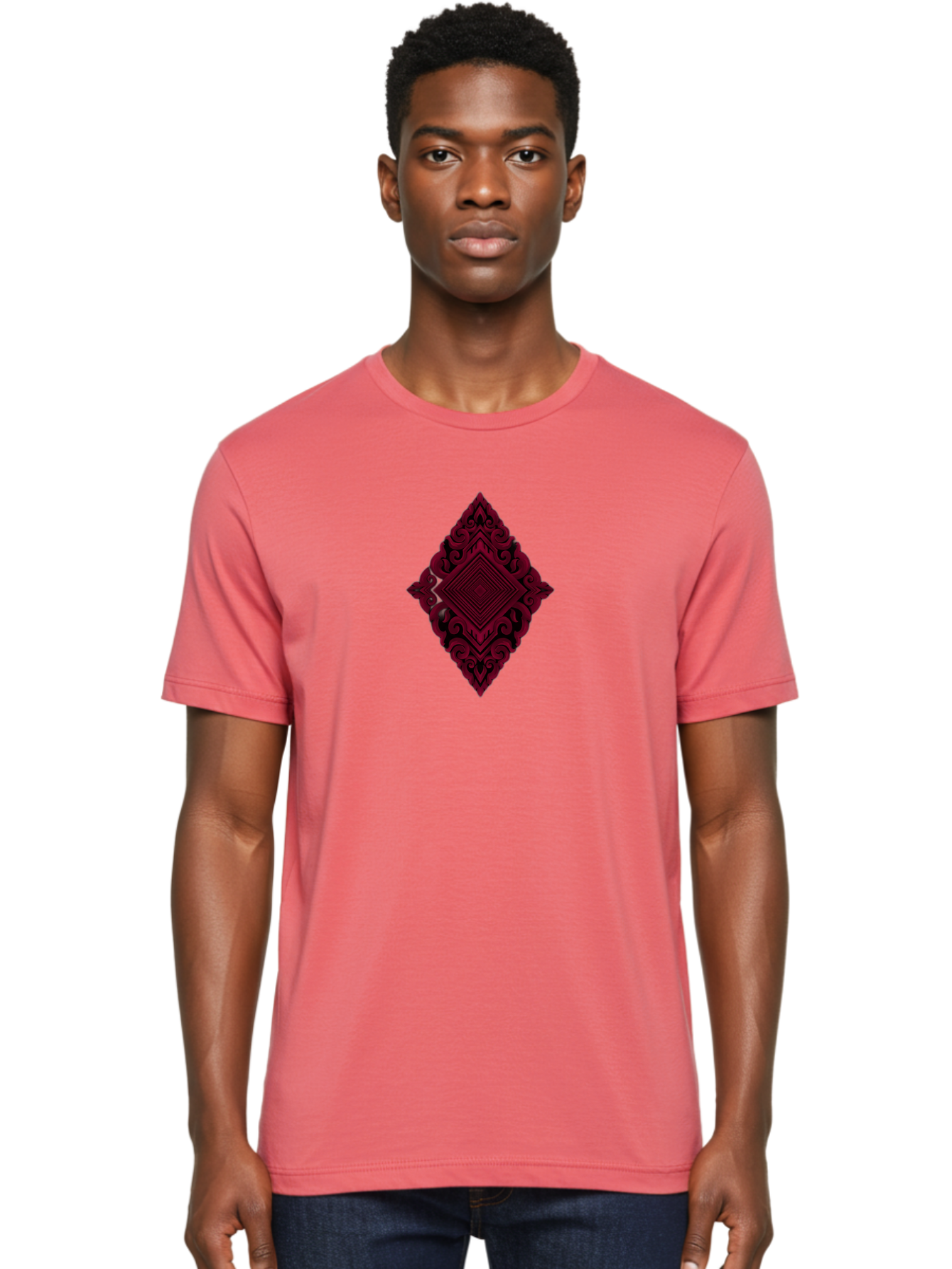 Red-Decorative-Diamond Men'S Graphic Tee, 100% Cotton, Comfortable Casual Summer Wear, Machine Washable, Vintage Camera, Old Camera, Antique Camera, Black Camera, Classic Photography, Photography Equipment, Nostalgic Device, Film Camera, Bah017