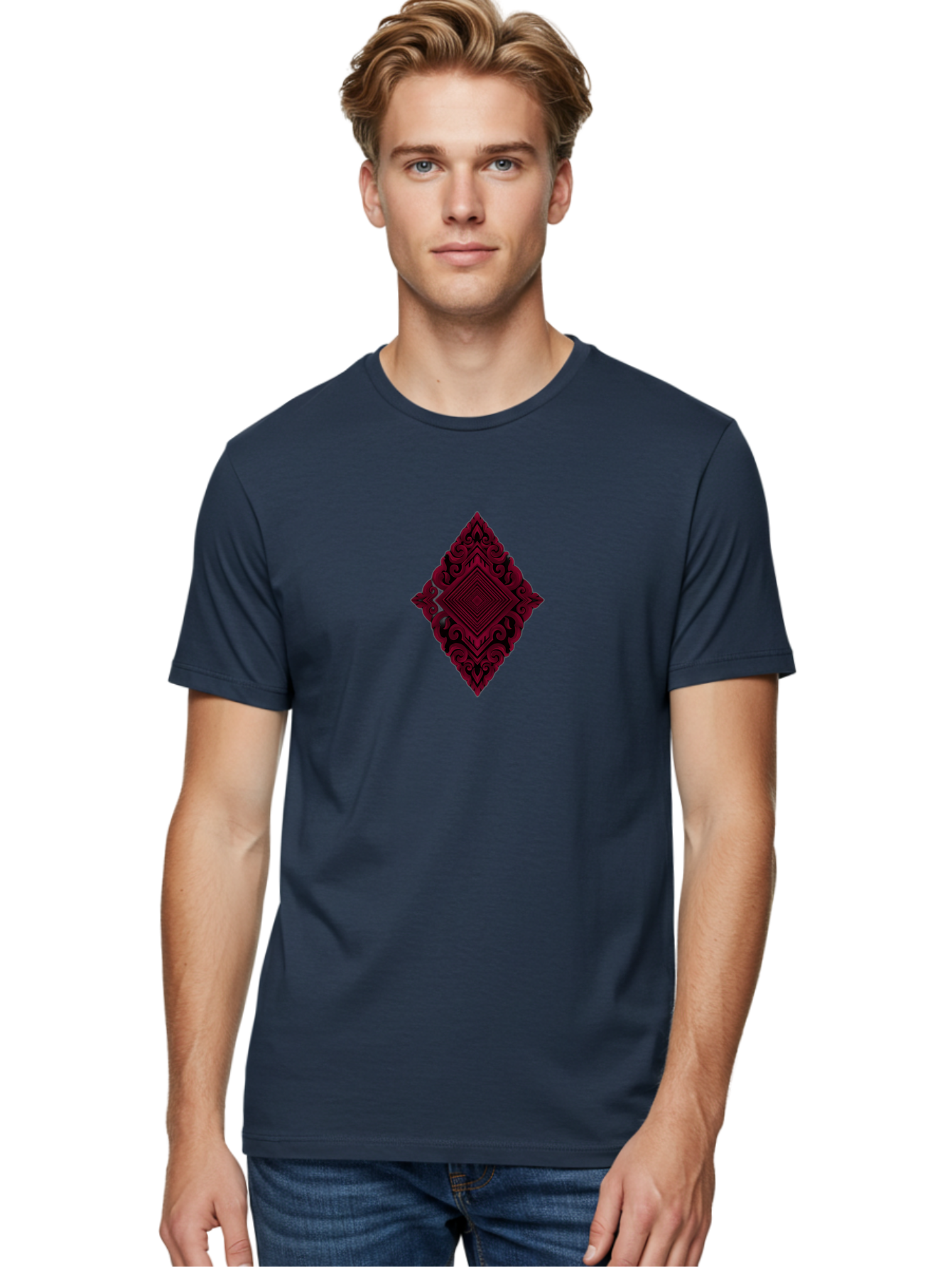 Red-Decorative-Diamond Men'S Graphic Tee, 100% Cotton, Comfortable Casual Summer Wear, Machine Washable, Vintage Camera, Old Camera, Antique Camera, Black Camera, Classic Photography, Photography Equipment, Nostalgic Device, Film Camera, Bah017