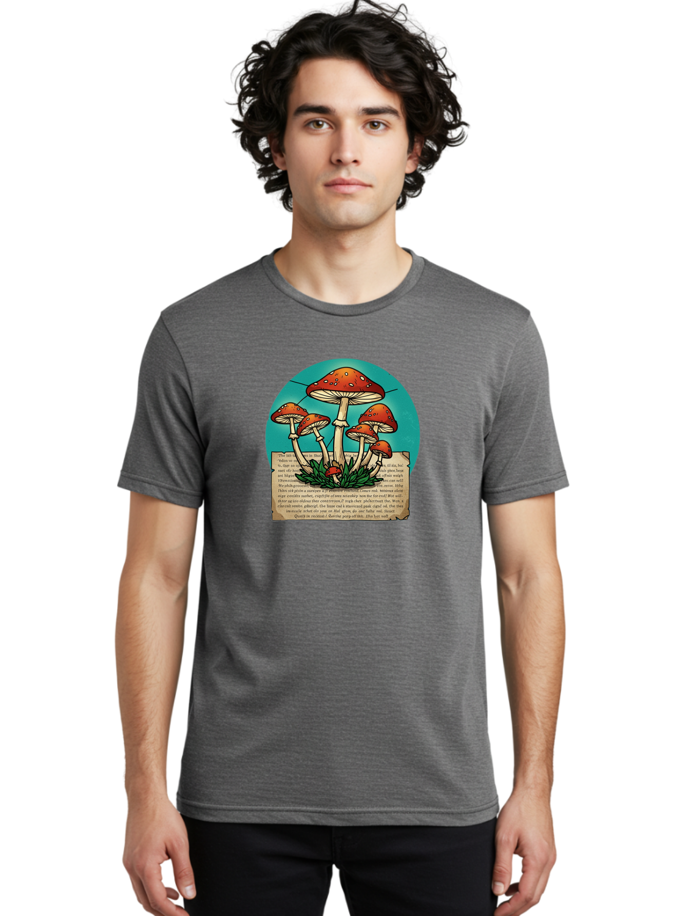 Red-Mushrooms Men'S Graphic Tee, 100% Cotton, Comfortable Casual Summer Wear, Machine Washable, Vintage Camera, Old Camera, Antique Camera, Black Camera, Classic Photography, Photography Equipment, Nostalgic Device, Film Camera, Camera Art Bah018