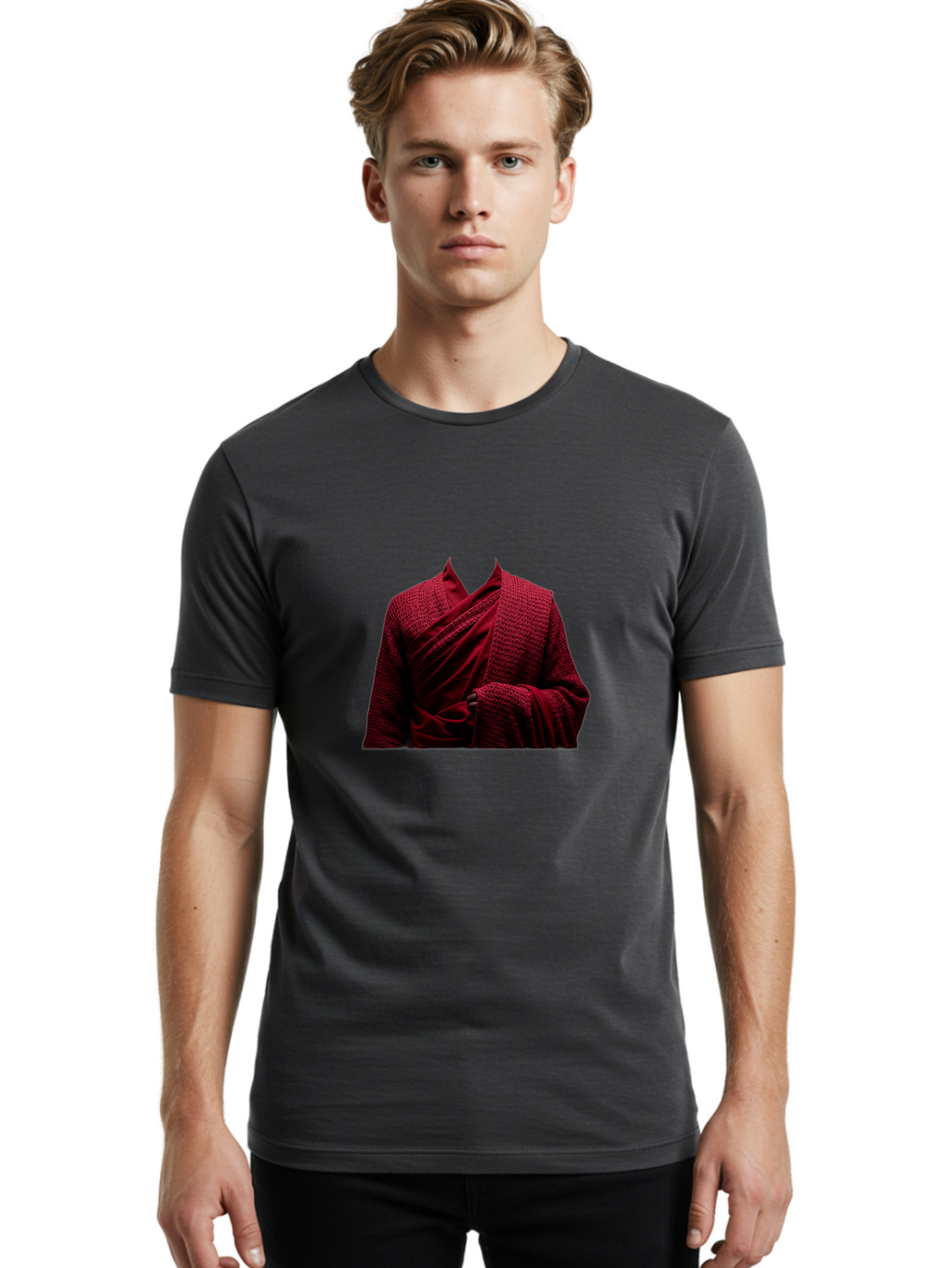 Red-Robe Men'S Graphic Tee, 100% Cotton, Comfortable Casual Summer Wear, Machine Washable, Vintage Camera, Old Camera, Antique Camera, Black Camera, Classic Photography, Photography Equipment, Nostalgic Device, Film Camera, Camera Art Bah020