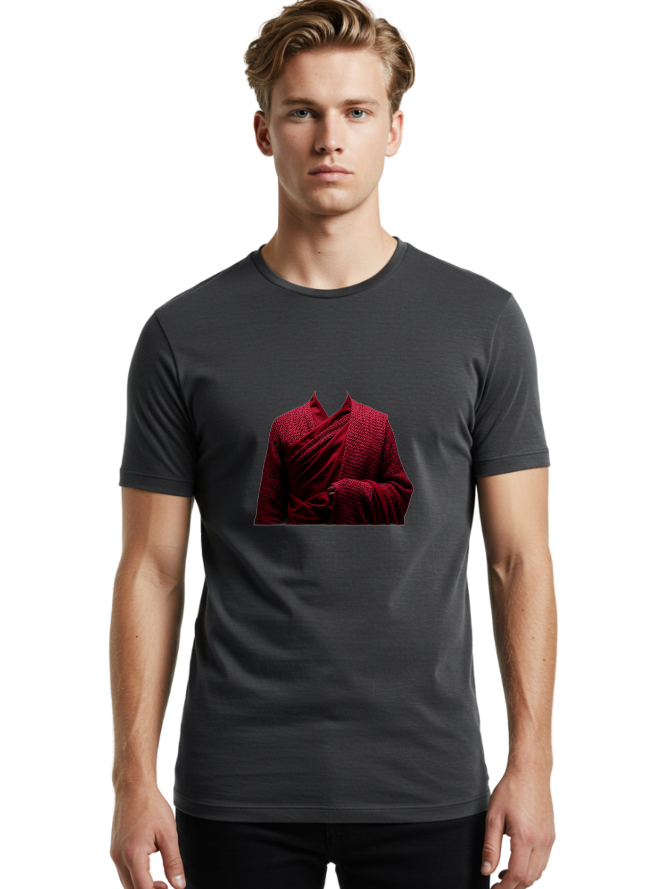 Red-Robe Men'S Graphic Tee, 100% Cotton, Comfortable Casual Summer Wear, Machine Washable, Vintage Camera, Old Camera, Antique Camera, Black Camera, Classic Photography, Photography Equipment, Nostalgic Device, Film Camera, Camera Art Bah020