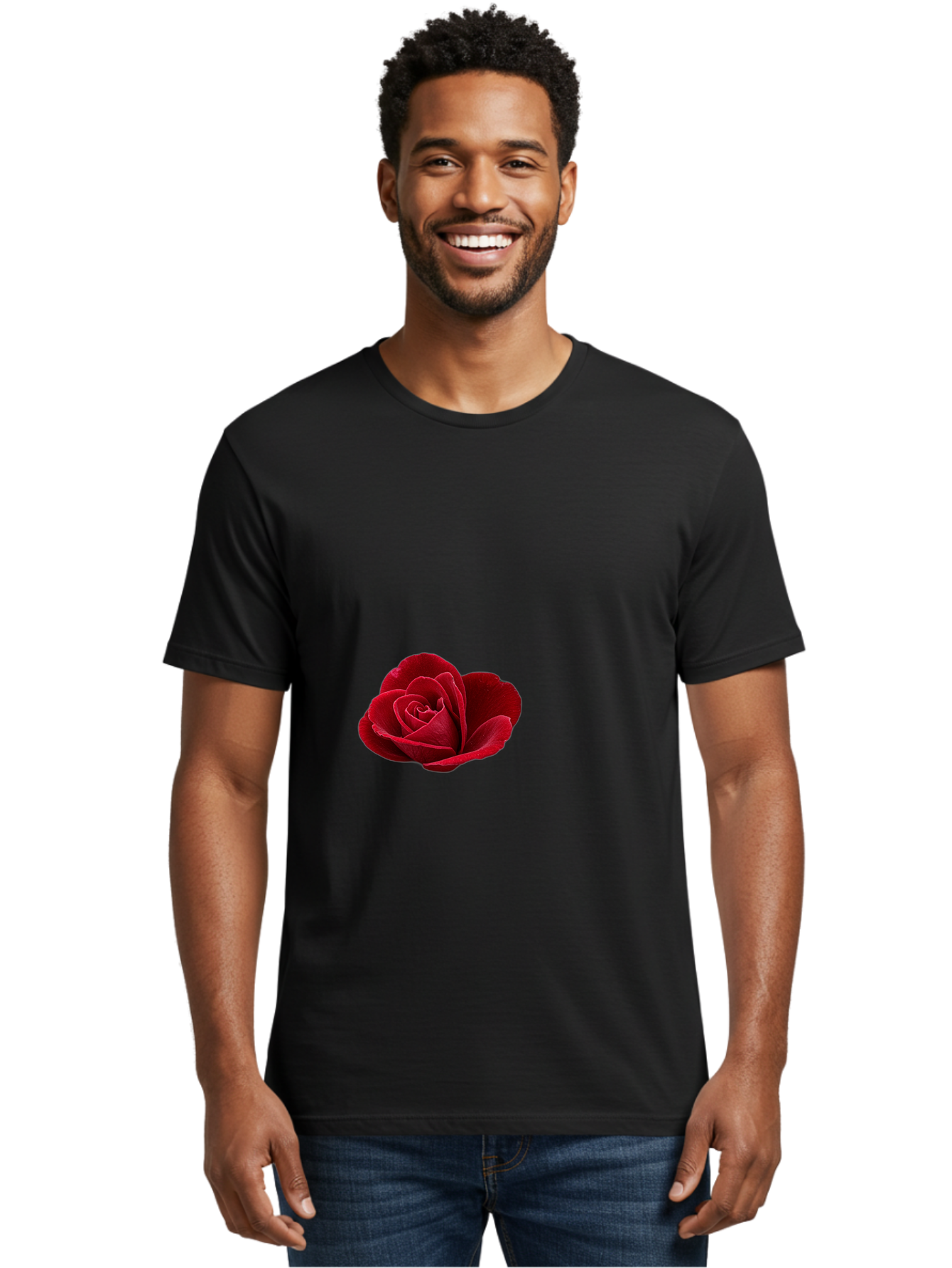 Red-Rose Men'S Graphic Tee, 100% Cotton, Comfortable Casual Summer Wear, Machine Washable, Vintage Camera, Old Camera, Antique Camera, Black Camera, Classic Photography, Photography Equipment, Nostalgic Device, Film Camera, Camera Art Bah021
