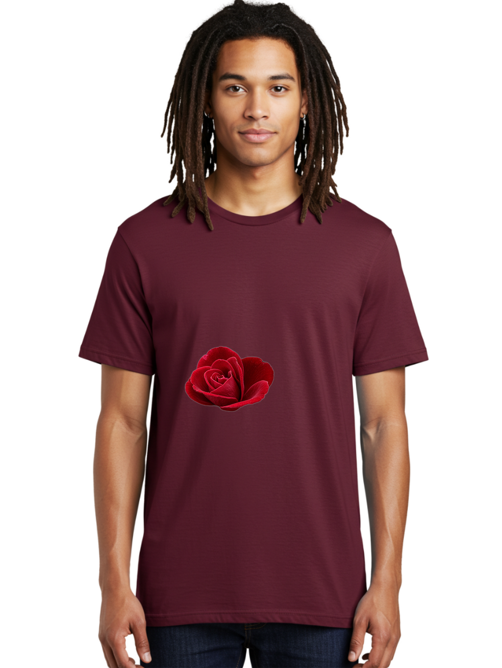 Red-Rose Men'S Graphic Tee, 100% Cotton, Comfortable Casual Summer Wear, Machine Washable, Vintage Camera, Old Camera, Antique Camera, Black Camera, Classic Photography, Photography Equipment, Nostalgic Device, Film Camera, Camera Art Bah021
