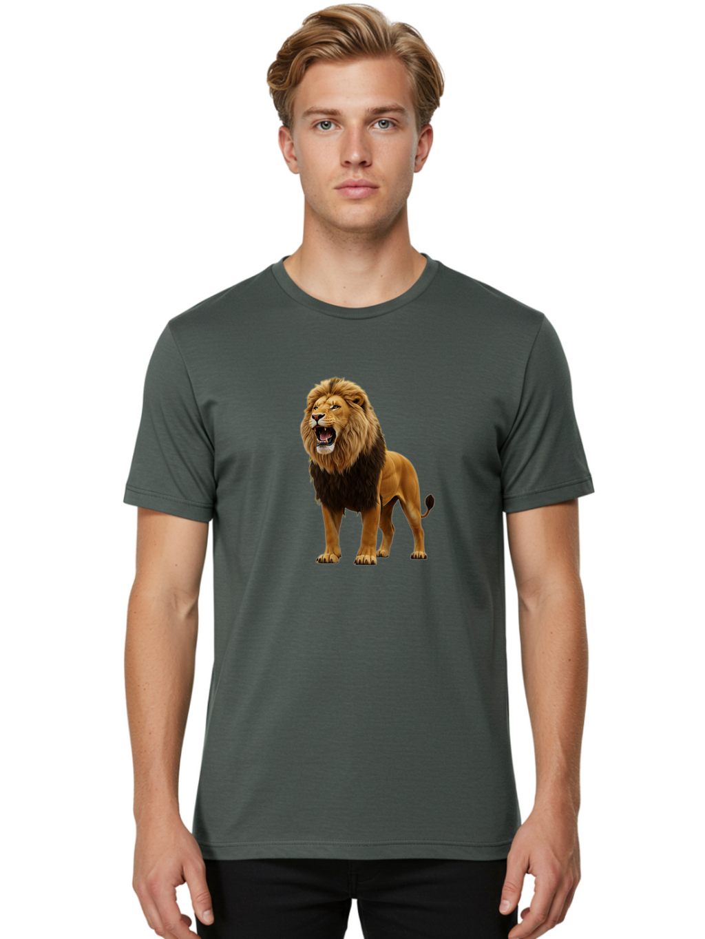 Roaring-Lion Men'S Graphic Tee, 100% Cotton, Comfortable Casual Summer Wear, Machine Washable, Vintage Camera, Old Camera, Antique Camera, Black Camera, Classic Photography, Photography Equipment, Nostalgic Device, Film Camera, Camera Art Bah028