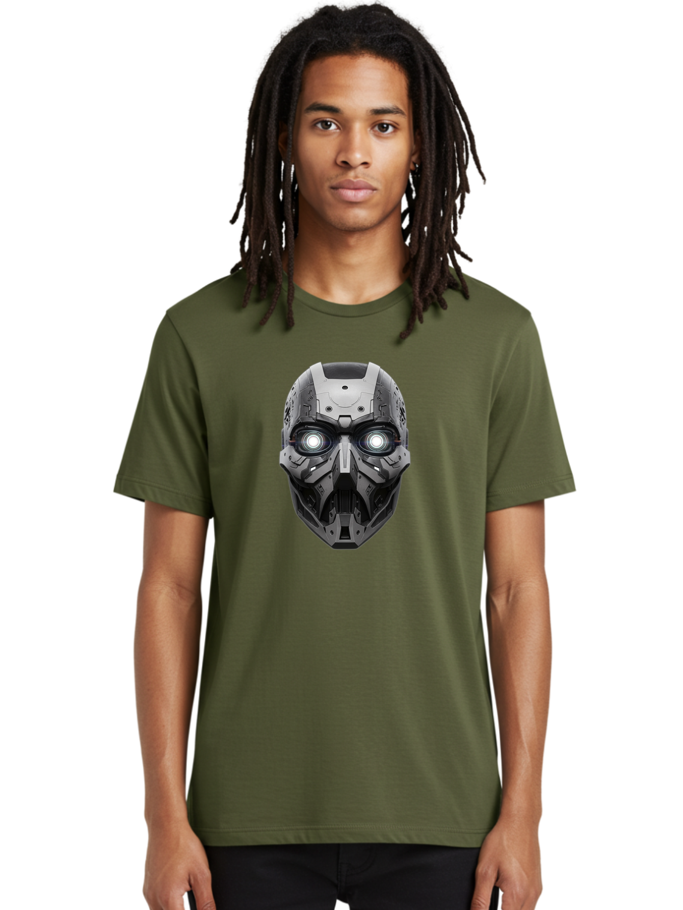 Robot-Face Men'S Graphic Tee, 100% Cotton, Comfortable Casual Summer Wear, Machine Washable, Vintage Camera, Old Camera, Antique Camera, Black Camera, Classic Photography, Photography Equipment, Nostalgic Device, Film Camera, Camera Art Bah032