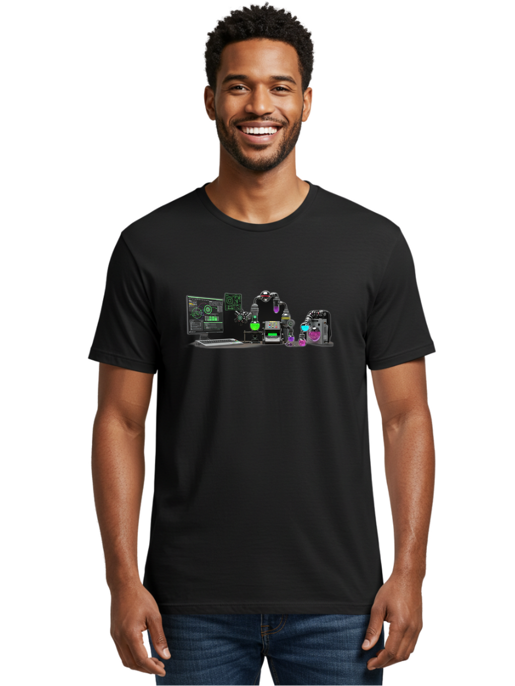 Robotics-And-Ai Men'S Graphic Tee, 100% Cotton, Comfortable Casual Summer Wear, Machine Washable, Vintage Camera, Old Camera, Antique Camera, Black Camera, Classic Photography, Photography Equipment, Nostalgic Device, Film Camera, Camera Art Bah036