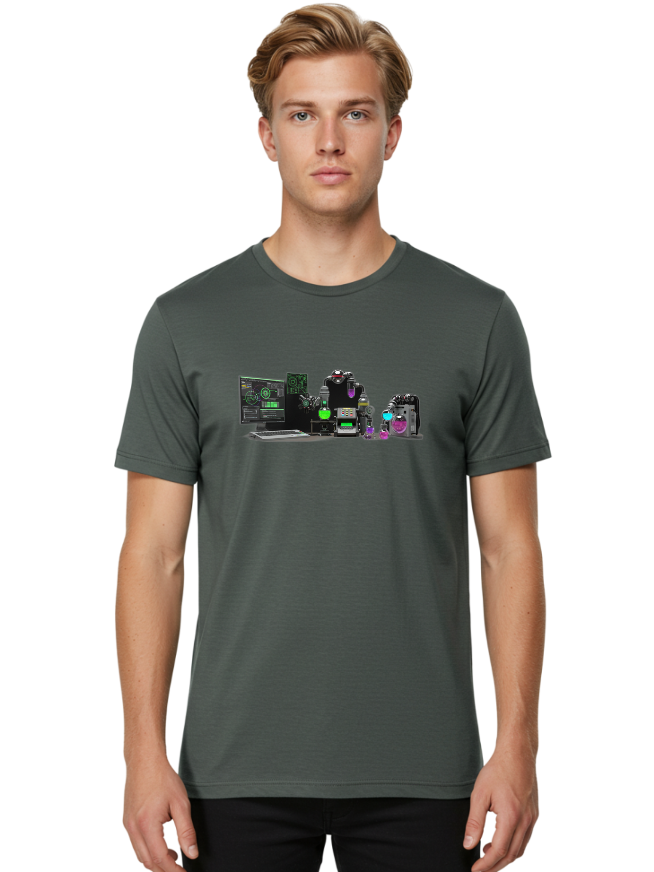 Robotics-And-Ai Men'S Graphic Tee, 100% Cotton, Comfortable Casual Summer Wear, Machine Washable, Vintage Camera, Old Camera, Antique Camera, Black Camera, Classic Photography, Photography Equipment, Nostalgic Device, Film Camera, Camera Art Bah036