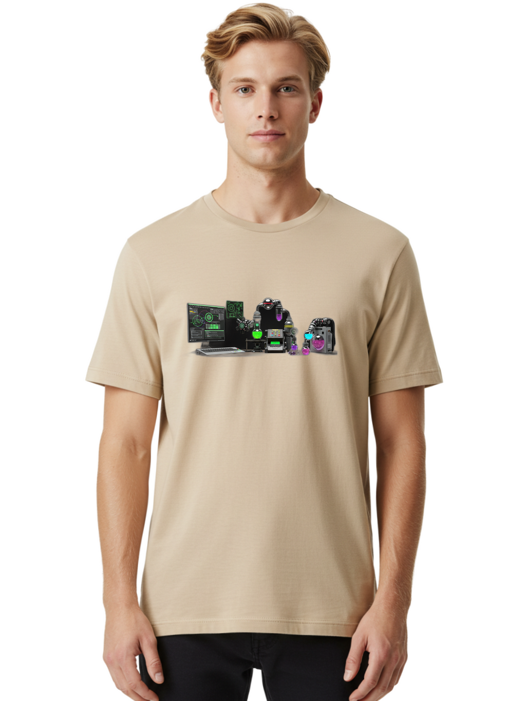 Robotics-And-Ai Men'S Graphic Tee, 100% Cotton, Comfortable Casual Summer Wear, Machine Washable, Vintage Camera, Old Camera, Antique Camera, Black Camera, Classic Photography, Photography Equipment, Nostalgic Device, Film Camera, Camera Art Bah036