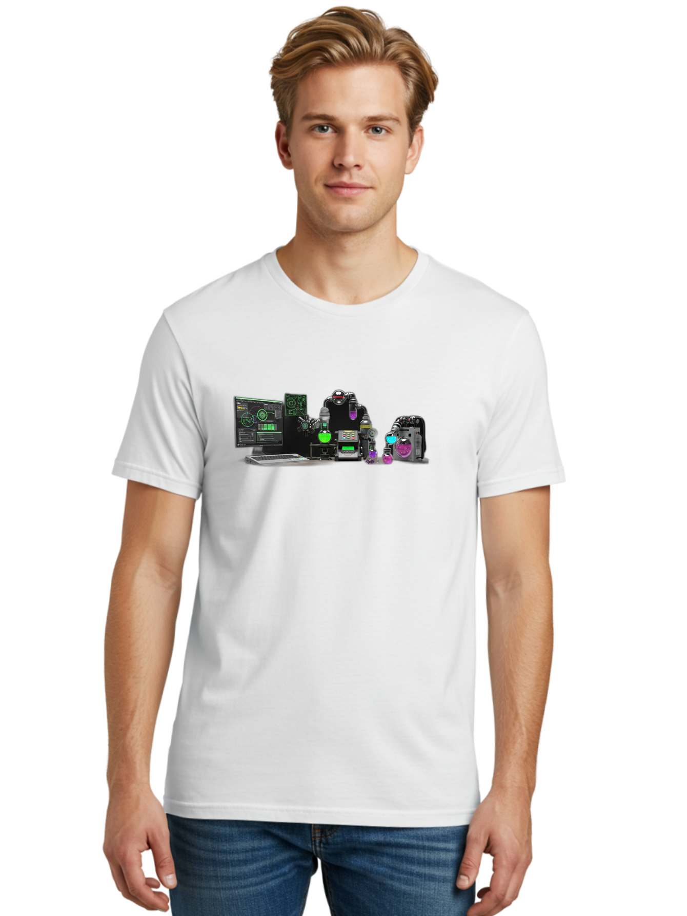 Robotics-And-Ai Men'S Graphic Tee, 100% Cotton, Comfortable Casual Summer Wear, Machine Washable, Vintage Camera, Old Camera, Antique Camera, Black Camera, Classic Photography, Photography Equipment, Nostalgic Device, Film Camera, Camera Art Bah036