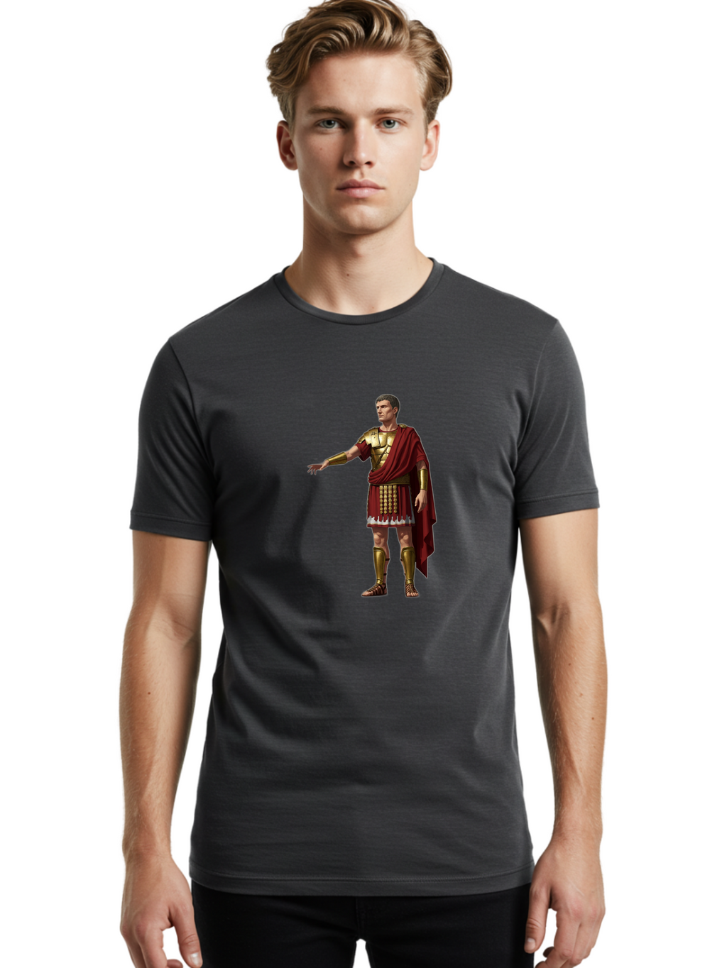 Roman-General Men'S Graphic Tee, 100% Cotton, Comfortable Casual Summer Wear, Machine Washable, Vintage Camera, Old Camera, Antique Camera, Black Camera, Classic Photography, Photography Equipment, Nostalgic Device, Film Camera, Camera Art Bah037