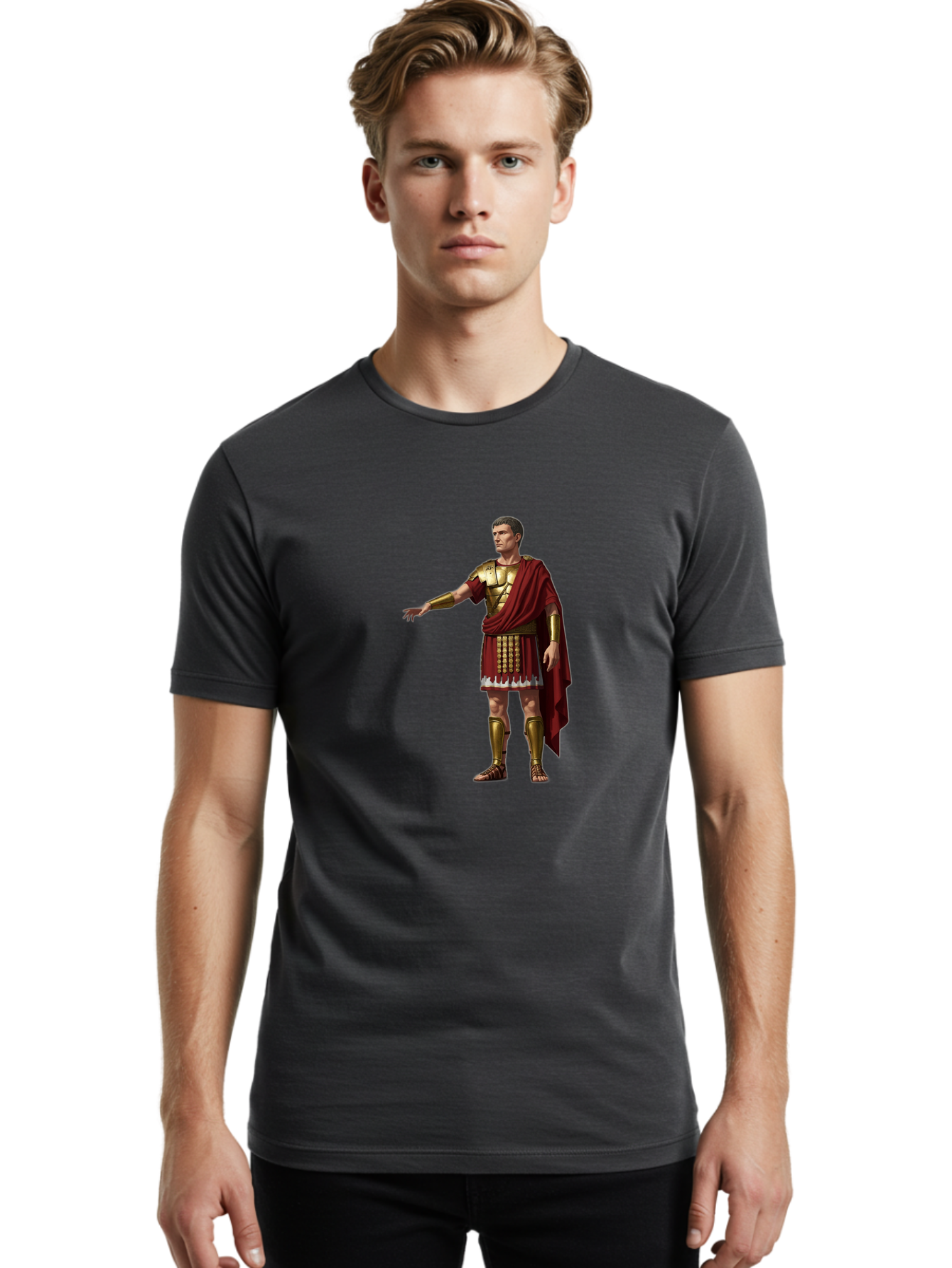 Roman-General Men'S Graphic Tee, 100% Cotton, Comfortable Casual Summer Wear, Machine Washable, Vintage Camera, Old Camera, Antique Camera, Black Camera, Classic Photography, Photography Equipment, Nostalgic Device, Film Camera, Camera Art Bah037