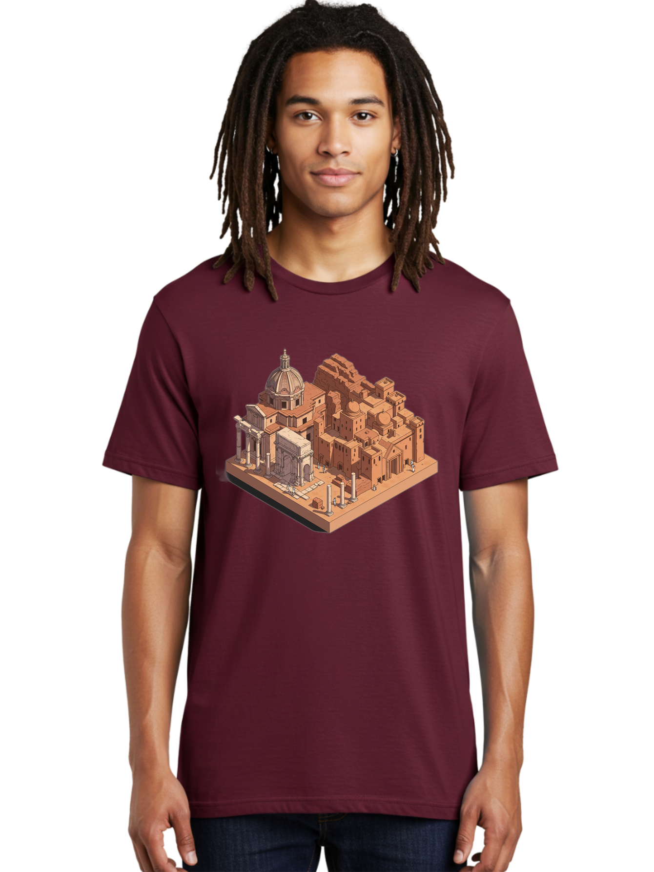 Roman-Ruins Men'S Graphic Tee, 100% Cotton, Comfortable Casual Summer Wear, Machine Washable, Vintage Camera, Old Camera, Antique Camera, Black Camera, Classic Photography, Photography Equipment, Nostalgic Device, Film Camera, Camera Art Bah038