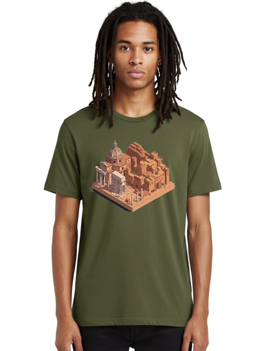 Roman-Ruins Men'S Graphic Tee, 100% Cotton, Comfortable Casual Summer Wear, Machine Washable, Vintage Camera, Old Camera, Antique Camera, Black Camera, Classic Photography, Photography Equipment, Nostalgic Device, Film Camera, Camera Art Bah038