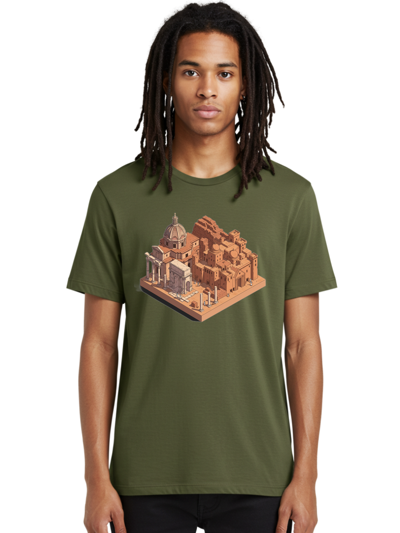 Roman-Ruins Men'S Graphic Tee, 100% Cotton, Comfortable Casual Summer Wear, Machine Washable, Vintage Camera, Old Camera, Antique Camera, Black Camera, Classic Photography, Photography Equipment, Nostalgic Device, Film Camera, Camera Art Bah038