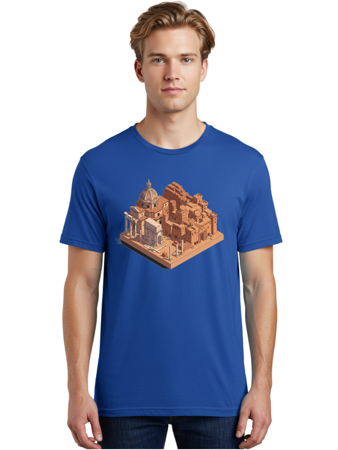 Roman-Ruins Men'S Graphic Tee, 100% Cotton, Comfortable Casual Summer Wear, Machine Washable, Vintage Camera, Old Camera, Antique Camera, Black Camera, Classic Photography, Photography Equipment, Nostalgic Device, Film Camera, Camera Art Bah038
