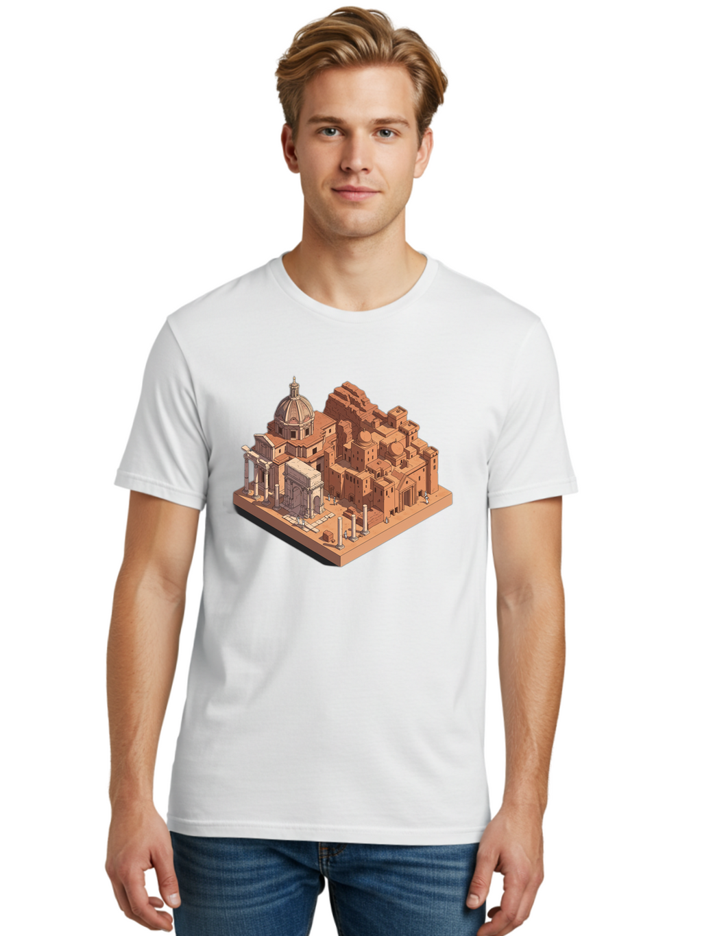 Roman-Ruins Men'S Graphic Tee, 100% Cotton, Comfortable Casual Summer Wear, Machine Washable, Vintage Camera, Old Camera, Antique Camera, Black Camera, Classic Photography, Photography Equipment, Nostalgic Device, Film Camera, Camera Art Bah038