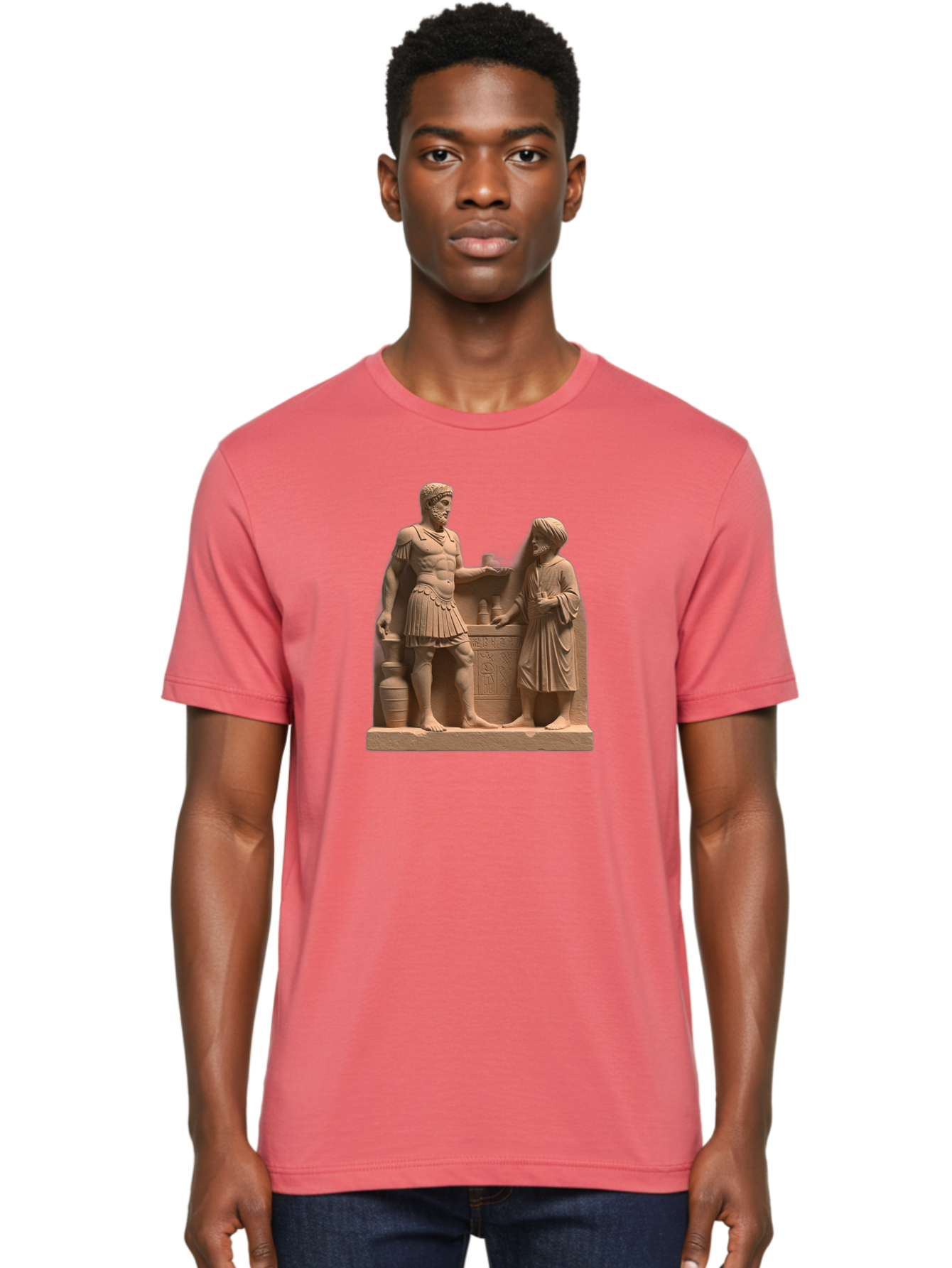 Roman-Soldier-And-Servant Men'S Graphic Tee, 100% Cotton, Comfortable Casual Summer Wear, Machine Washable, Vintage Camera, Old Camera, Antique Camera, Black Camera, Classic Photography, Photography Equipment, Nostalgic Device, Film Camera, Bah039