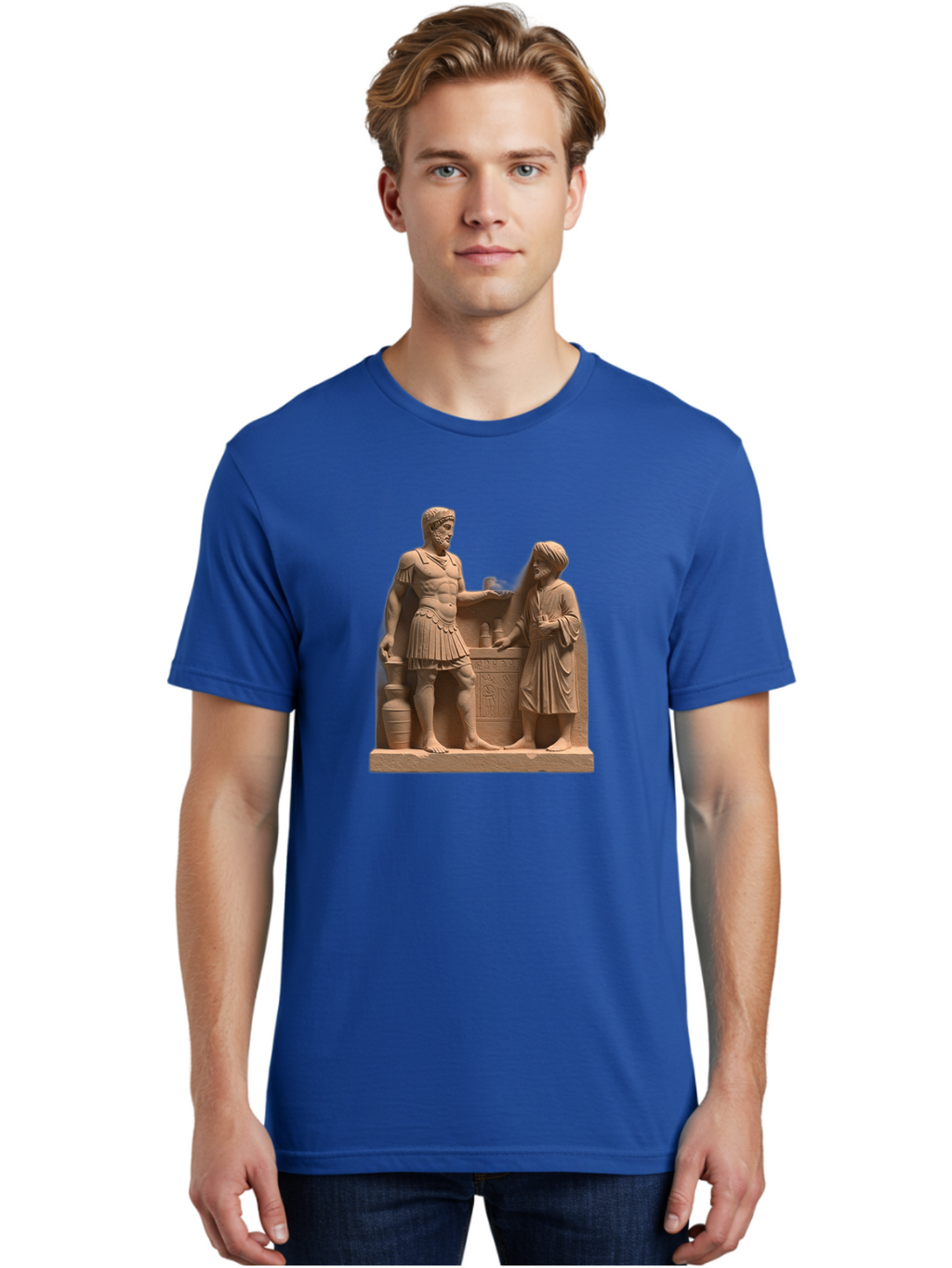 Roman-Soldier-And-Servant Men'S Graphic Tee, 100% Cotton, Comfortable Casual Summer Wear, Machine Washable, Vintage Camera, Old Camera, Antique Camera, Black Camera, Classic Photography, Photography Equipment, Nostalgic Device, Film Camera, Bah039