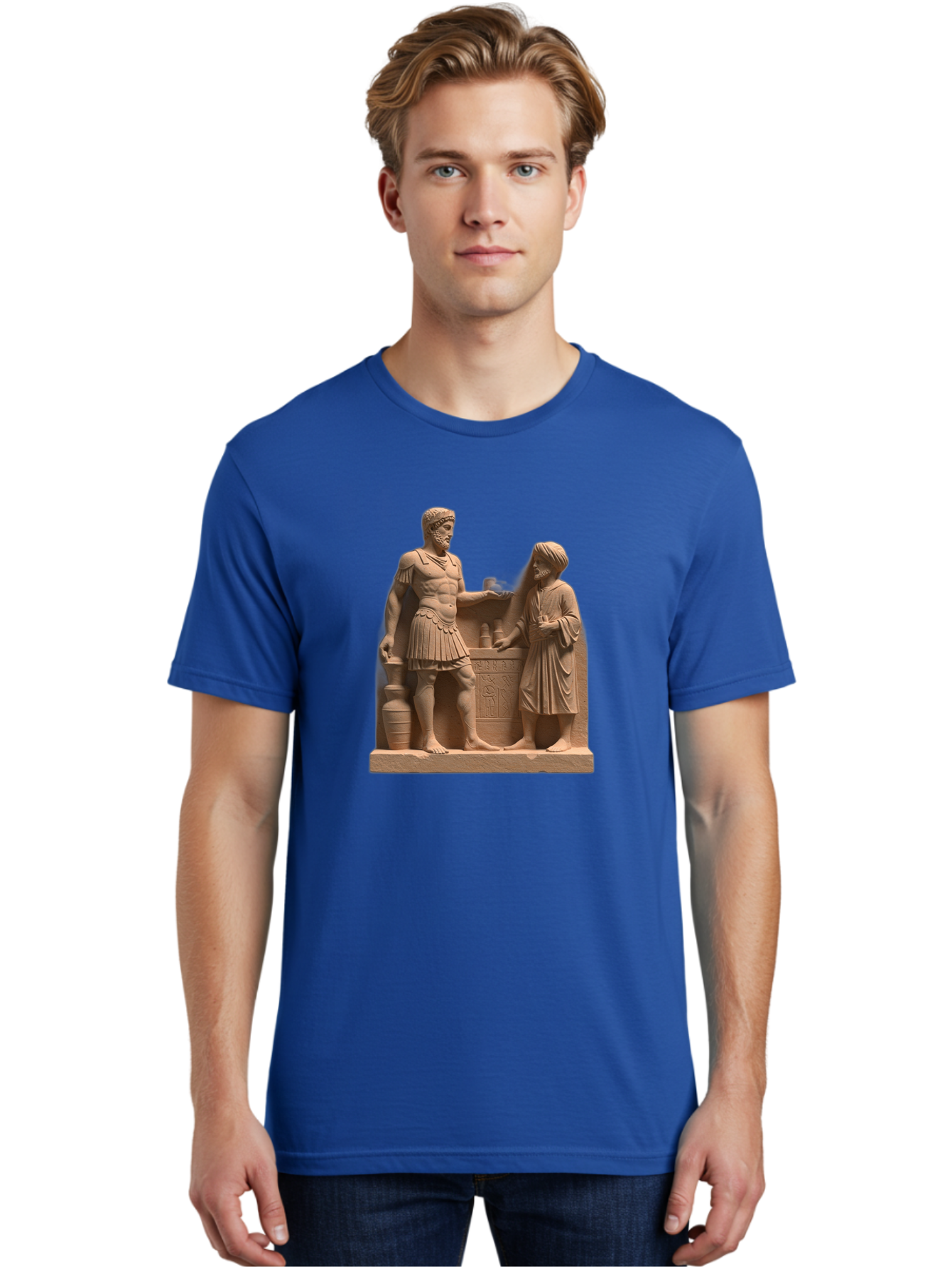 Roman-Soldier-And-Servant Men'S Graphic Tee, 100% Cotton, Comfortable Casual Summer Wear, Machine Washable, Vintage Camera, Old Camera, Antique Camera, Black Camera, Classic Photography, Photography Equipment, Nostalgic Device, Film Camera, Bah039
