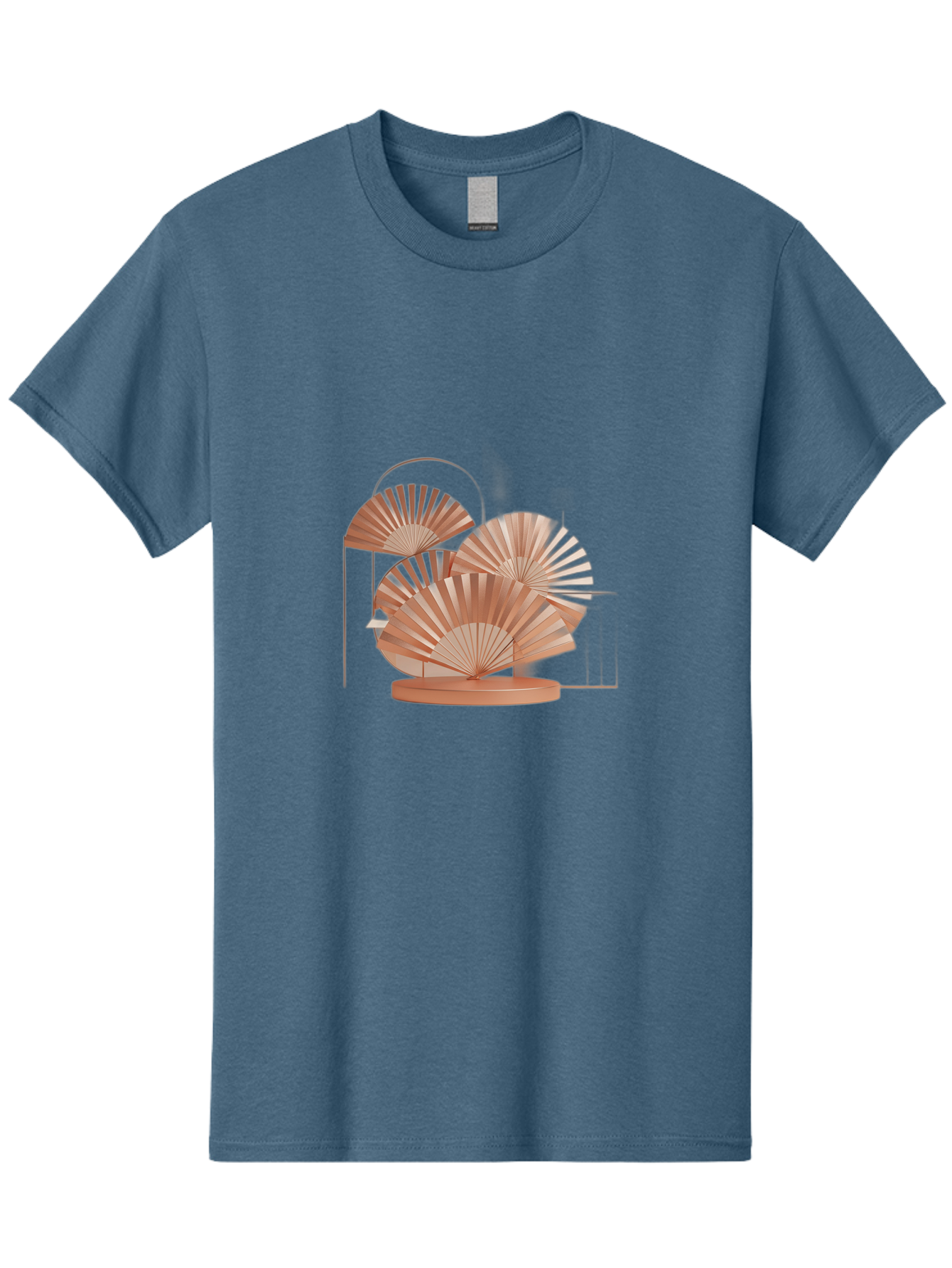 Rose-Gold-Folding-Fans Men'S Graphic Tee, 100% Cotton, Comfortable Casual Summer Wear, Machine Washable, Vintage Camera, Old Camera, Antique Camera, Black Camera, Classic Photography, Photography Equipment, Nostalgic Device, Film Camera, Bah042