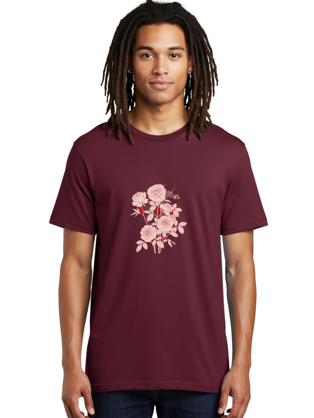 Roses Men'S Graphic Tee, 100% Cotton, Comfortable Casual Summer Wear, Machine Washable, Vintage Camera, Old Camera, Antique Camera, Black Camera, Classic Photography, Photography Equipment, Nostalgic Device, Film Camera, Camera Art Bah048