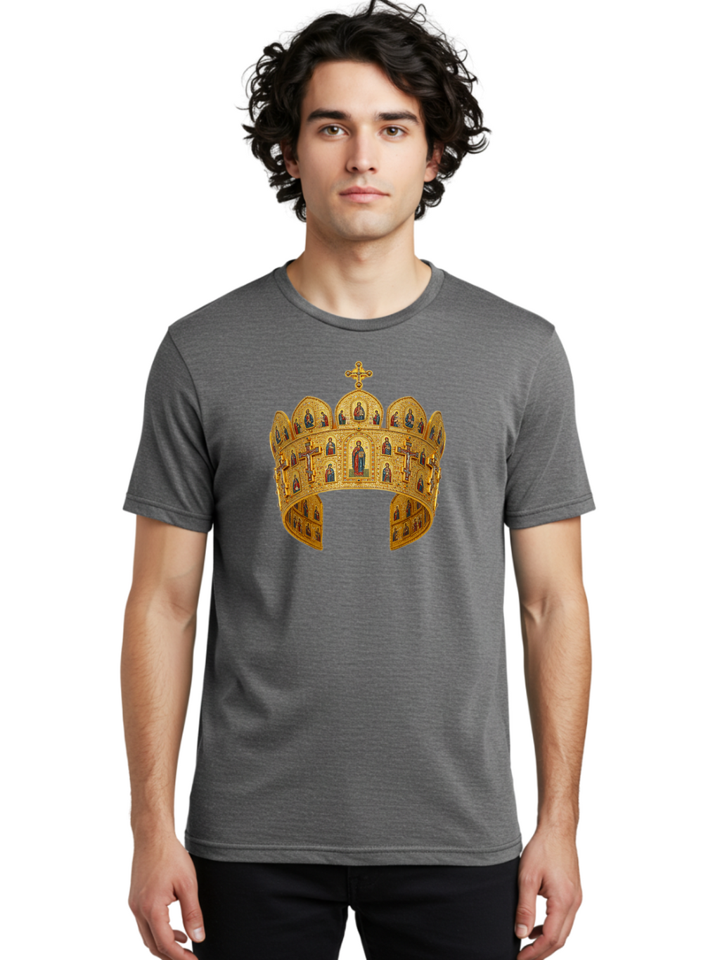 Russian-Crown Men'S Graphic Tee, 100% Cotton, Comfortable Casual Summer Wear, Machine Washable, Vintage Camera, Old Camera, Antique Camera, Black Camera, Classic Photography, Photography Equipment, Nostalgic Device, Film Camera, Camera Art Bah049