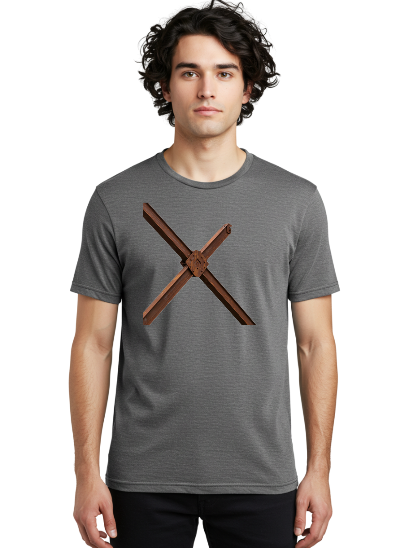Rustic-Metal-Beams Men'S Graphic Tee, 100% Cotton, Comfortable Casual Summer Wear, Machine Washable, Vintage Camera, Old Camera, Antique Camera, Black Camera, Classic Photography, Photography Equipment, Nostalgic Device, Film Camera, Bah050